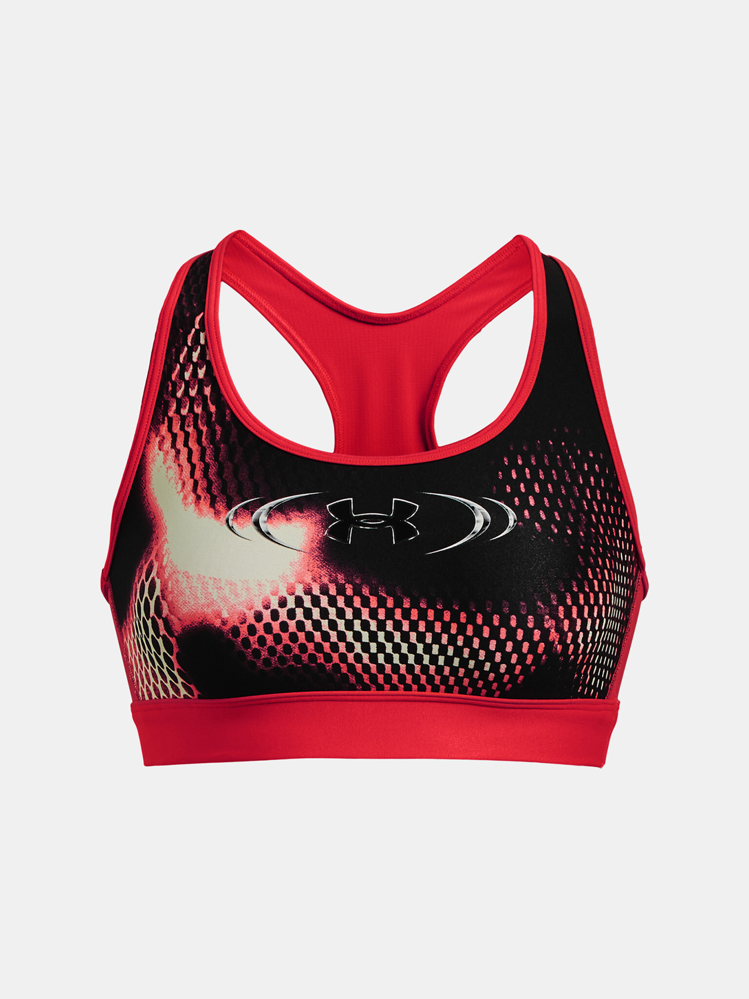 Under Armour UA HG Armour Mid Padless Sport Sutien Roșu - Pled.ro