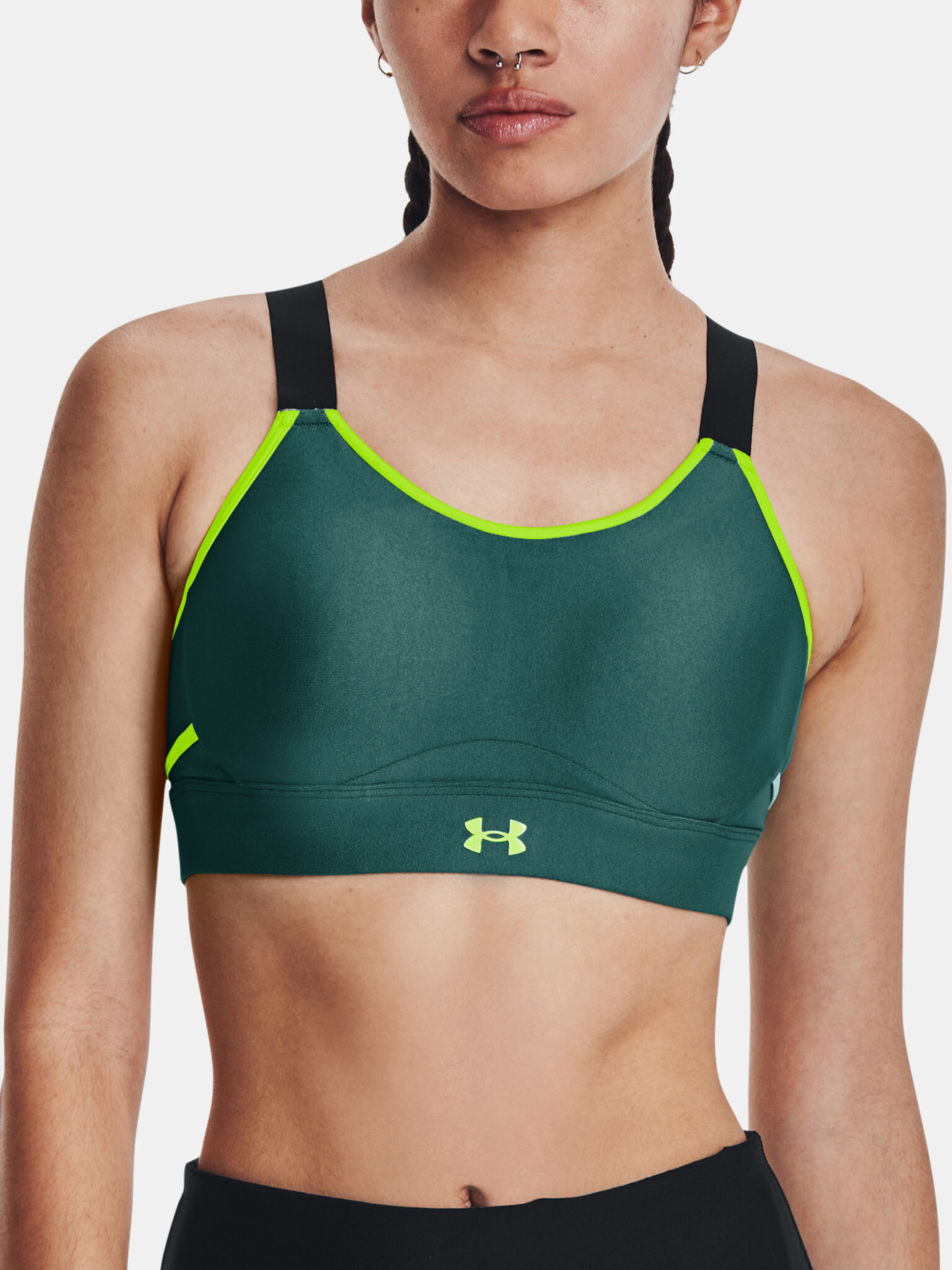 Under Armour UA Infinity Crossover High Sport Sutien Verde - Pled.ro