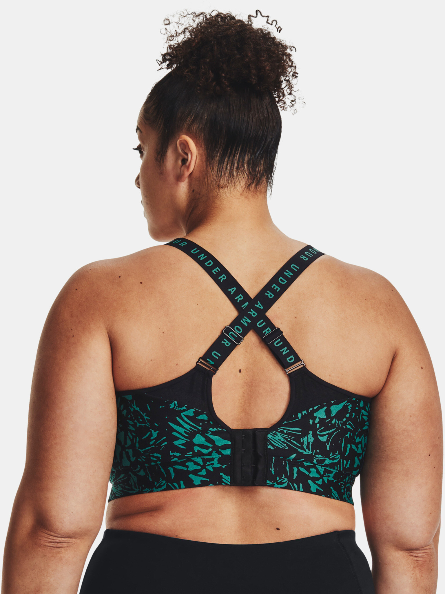 Under Armour UA Infinity High Print Sport Sutien Verde - Pled.ro