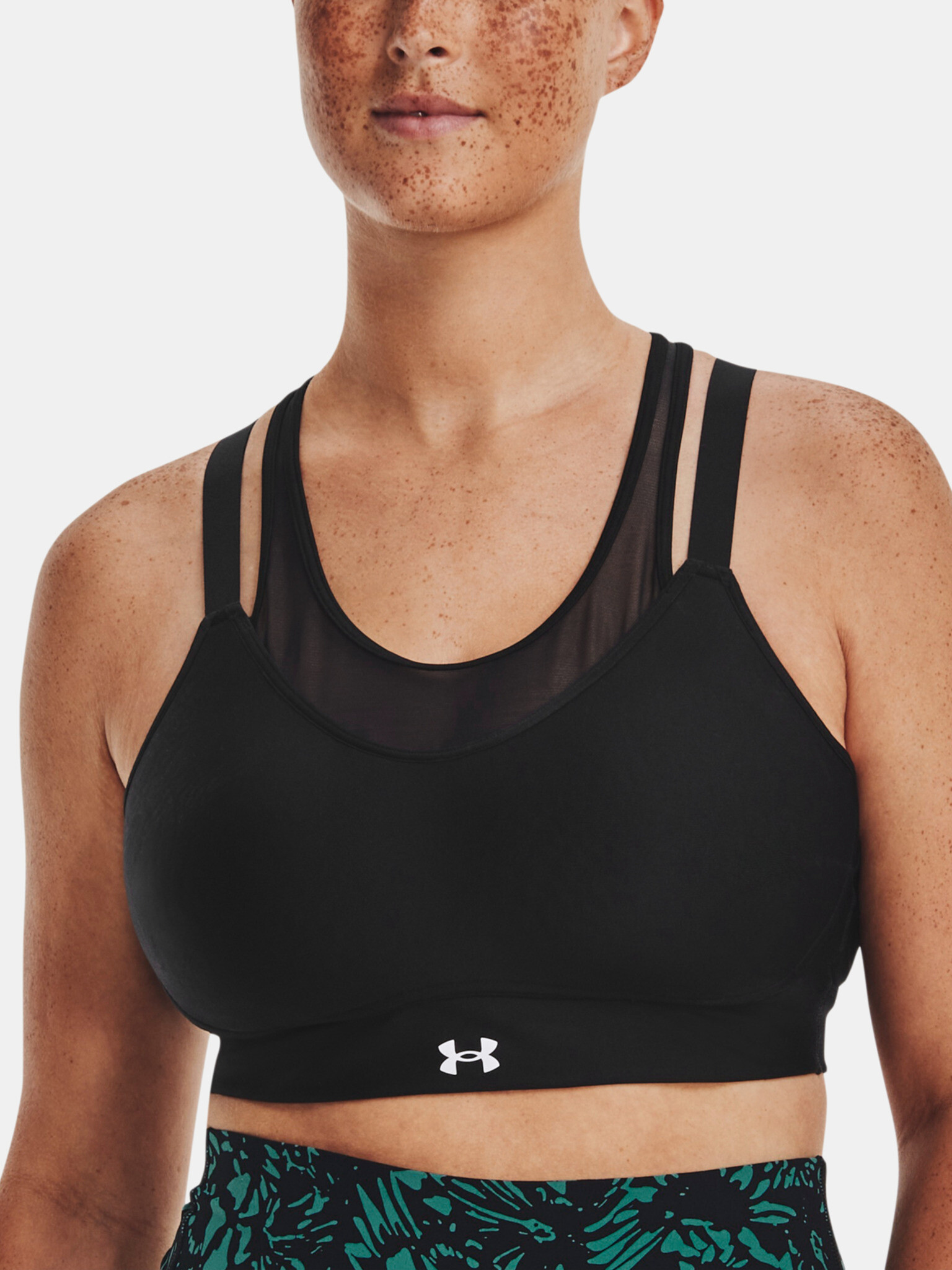 Under Armour UA Infinity Mesh Low-BLK Sport Sutien Negru - Pled.ro