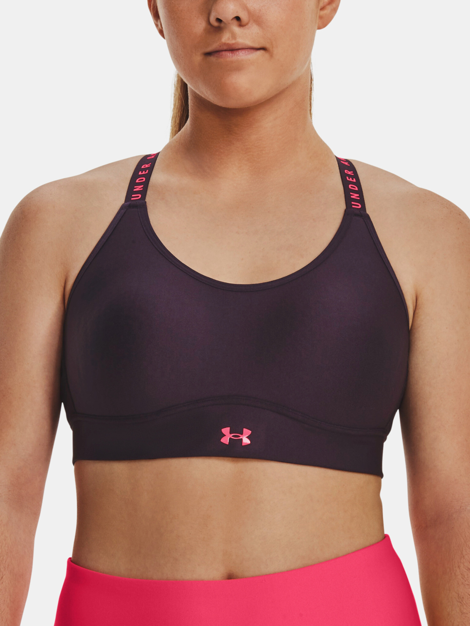 Under Armour UA Infinity Mid Covered Sport Sutien Violet - Pled.ro