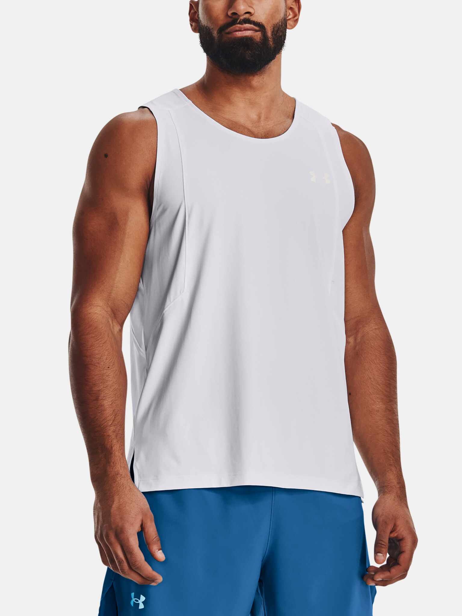 Under Armour UA Iso-Chill Laser Singlet Maieu Alb - Pled.ro