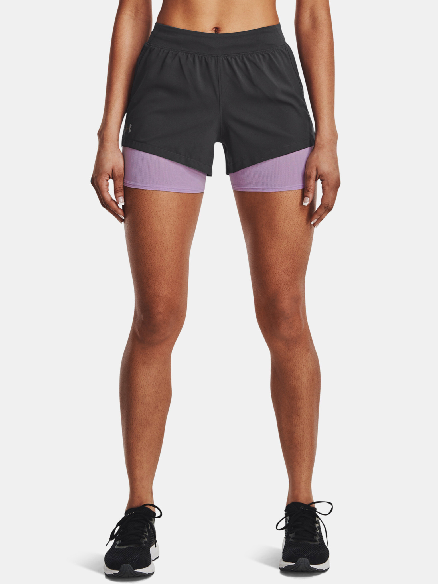 Under Armour UA Iso-Chill Run 2N1 Pantaloni scurți Gri - Pled.ro