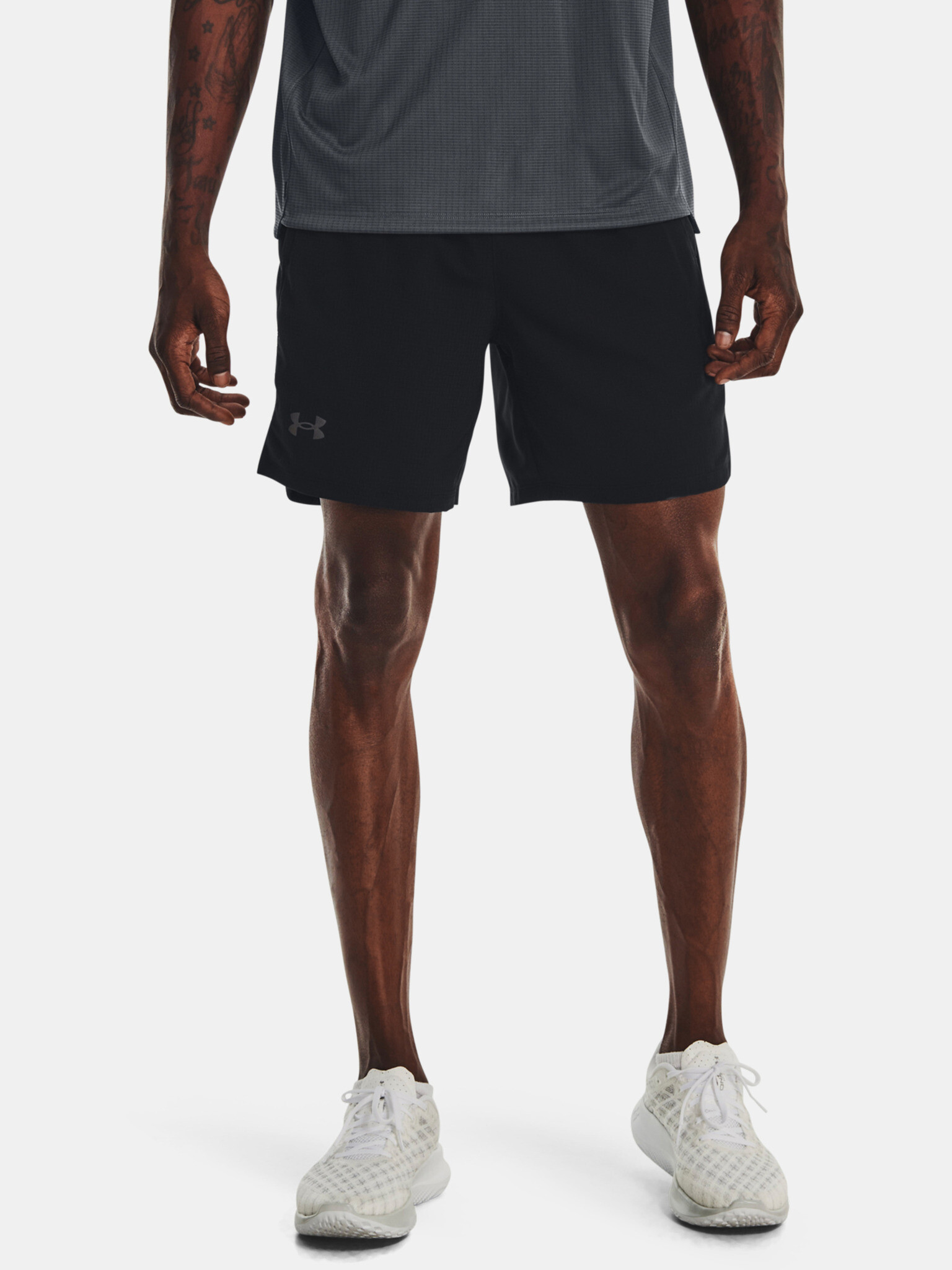 Under Armour UA Launch 7'' Graphic Pantaloni scurți Negru - Pled.ro