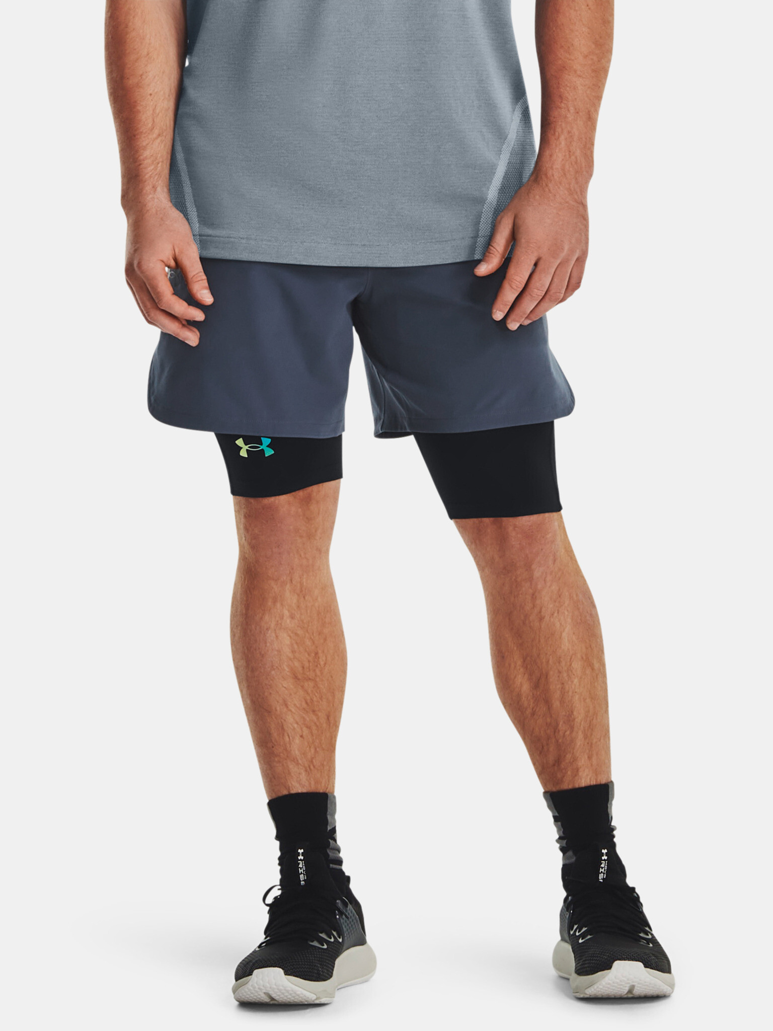 Under Armour UA Peak Woven Shorts-GRY Pantaloni scurți Gri - Pled.ro