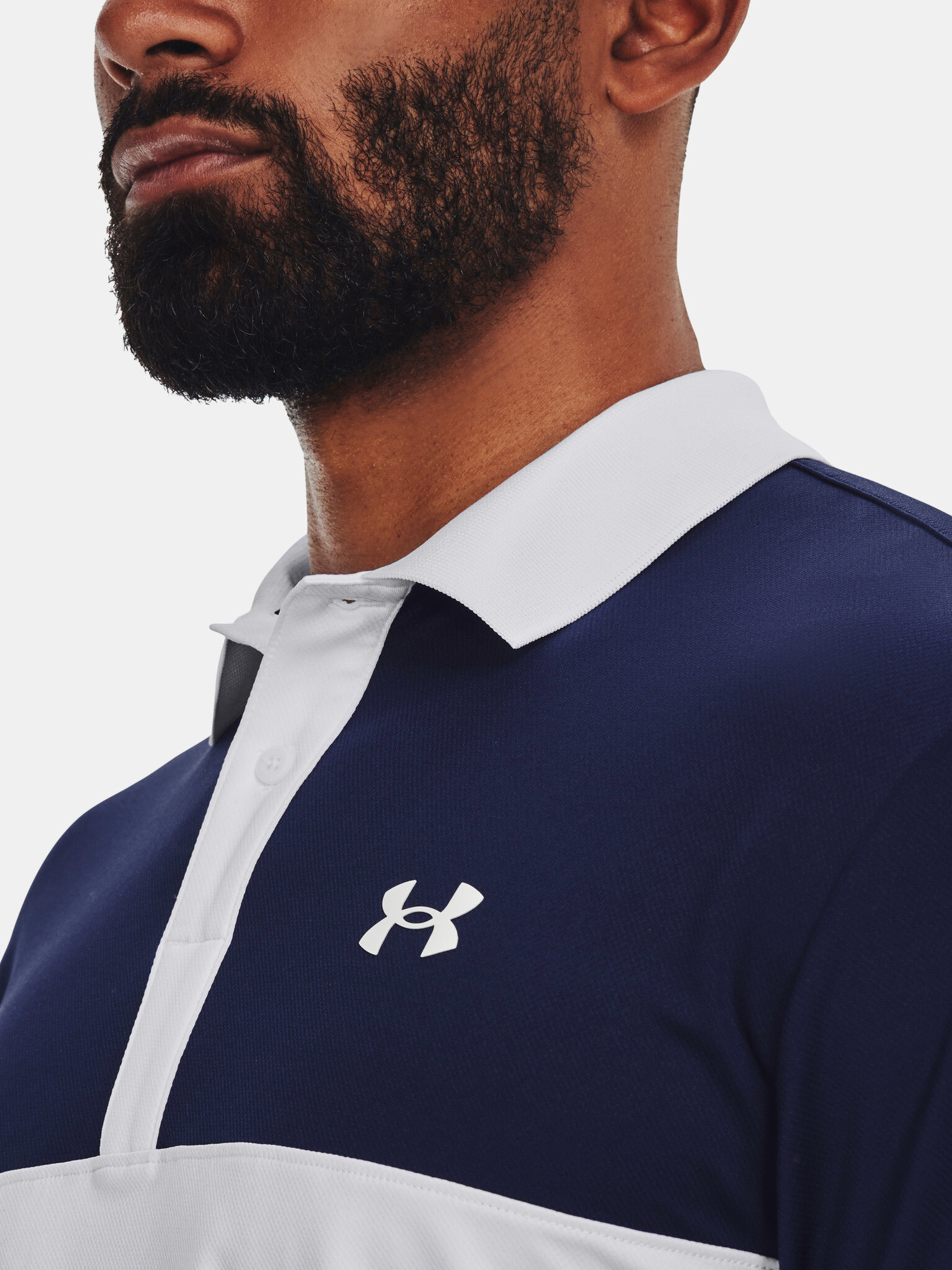 Under Armour UA Perf 3.0 Color Block Polo Tricou Alb - Pled.ro