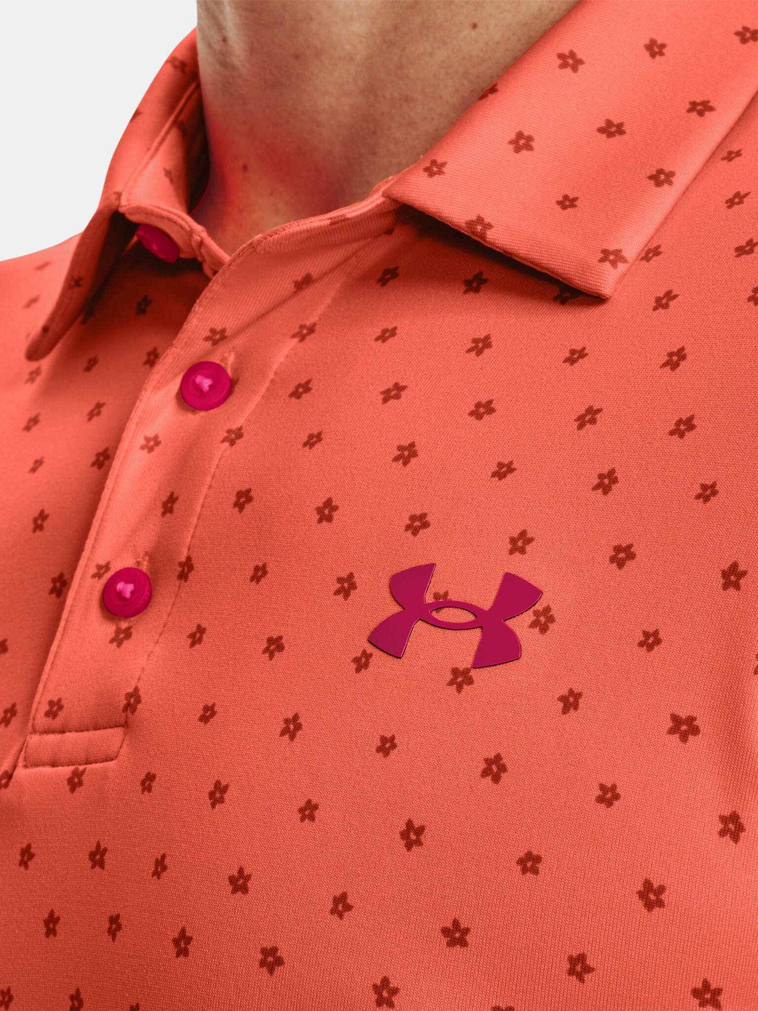 Under Armour UA Playoff Polo 2.0 Polo Tricou Portocaliu - Pled.ro