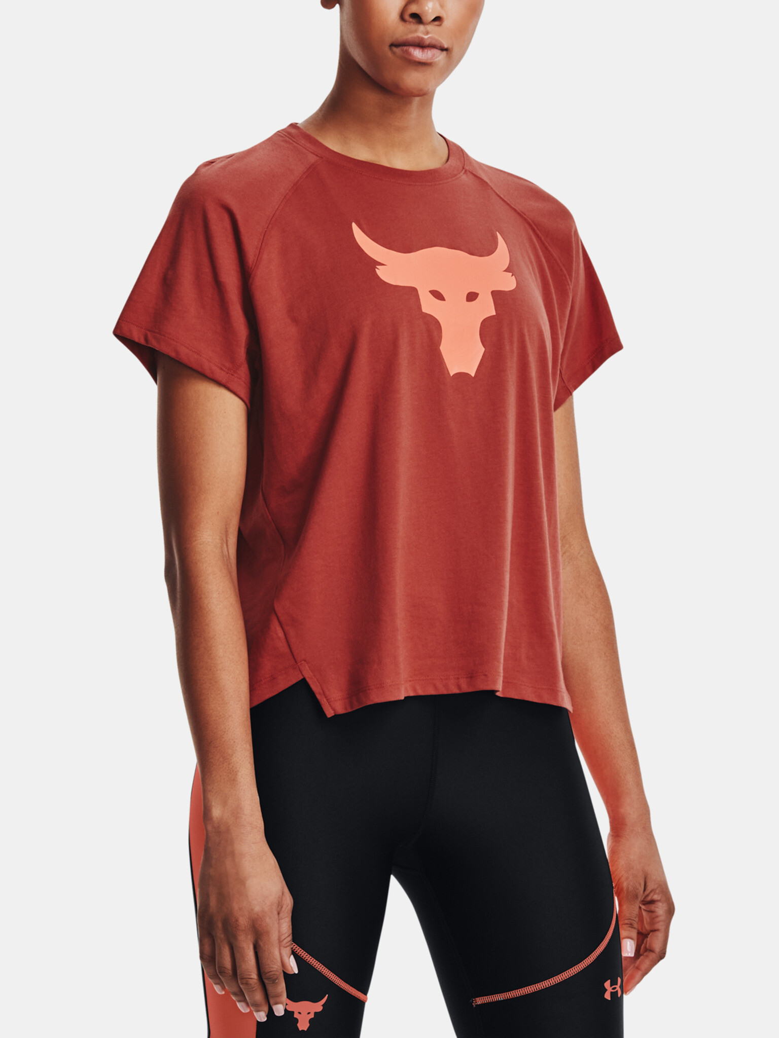 Under Armour UA Project Rock Bull SS Tricou Roșu - Pled.ro