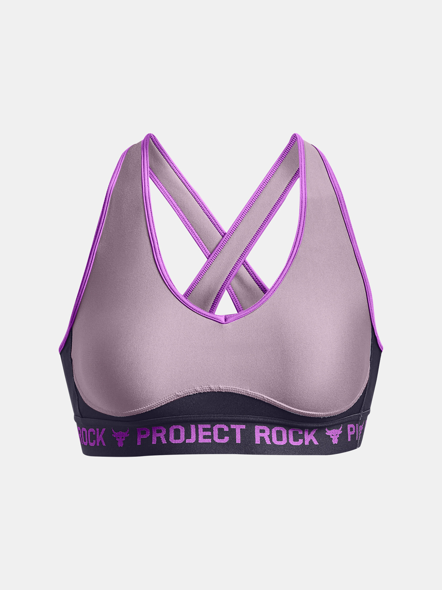 Under Armour UA Project Rock Crsbck Dsrpt Sport Sutien Violet - Pled.ro