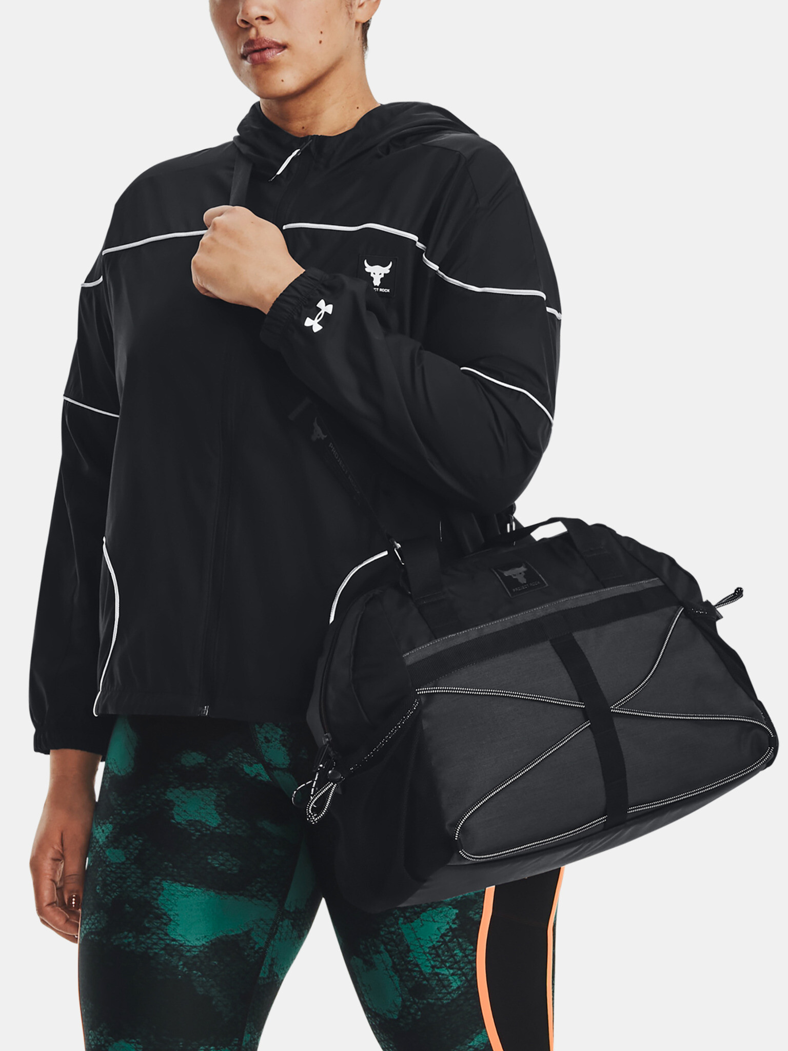 Under Armour UA Project Rock Gym Bag SM Genţi de umăr Negru - Pled.ro