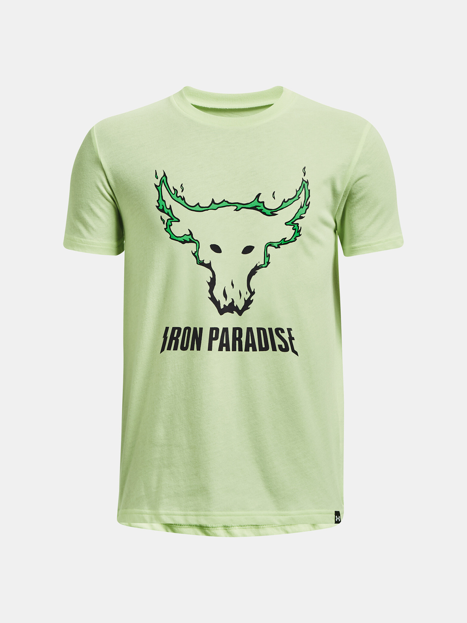 Under Armour UA Project Rock IP Brahman SS Tricou pentru copii Verde - Pled.ro