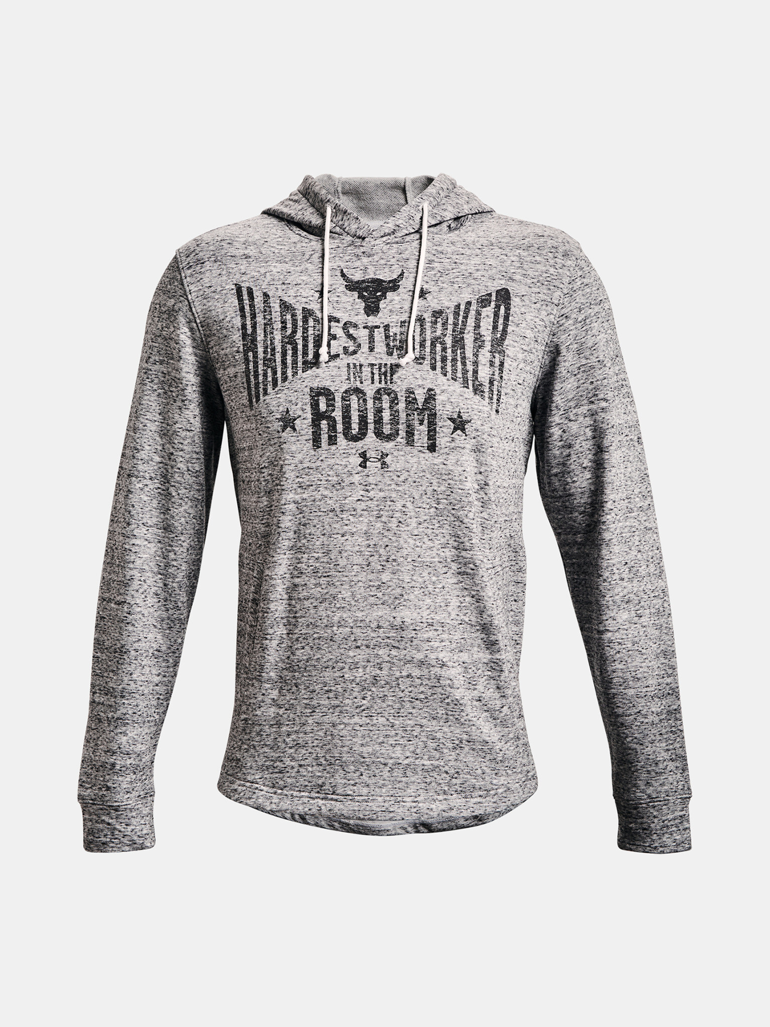 Under Armour UA Project Rock Terry Hoodie Hanorac Alb - Pled.ro