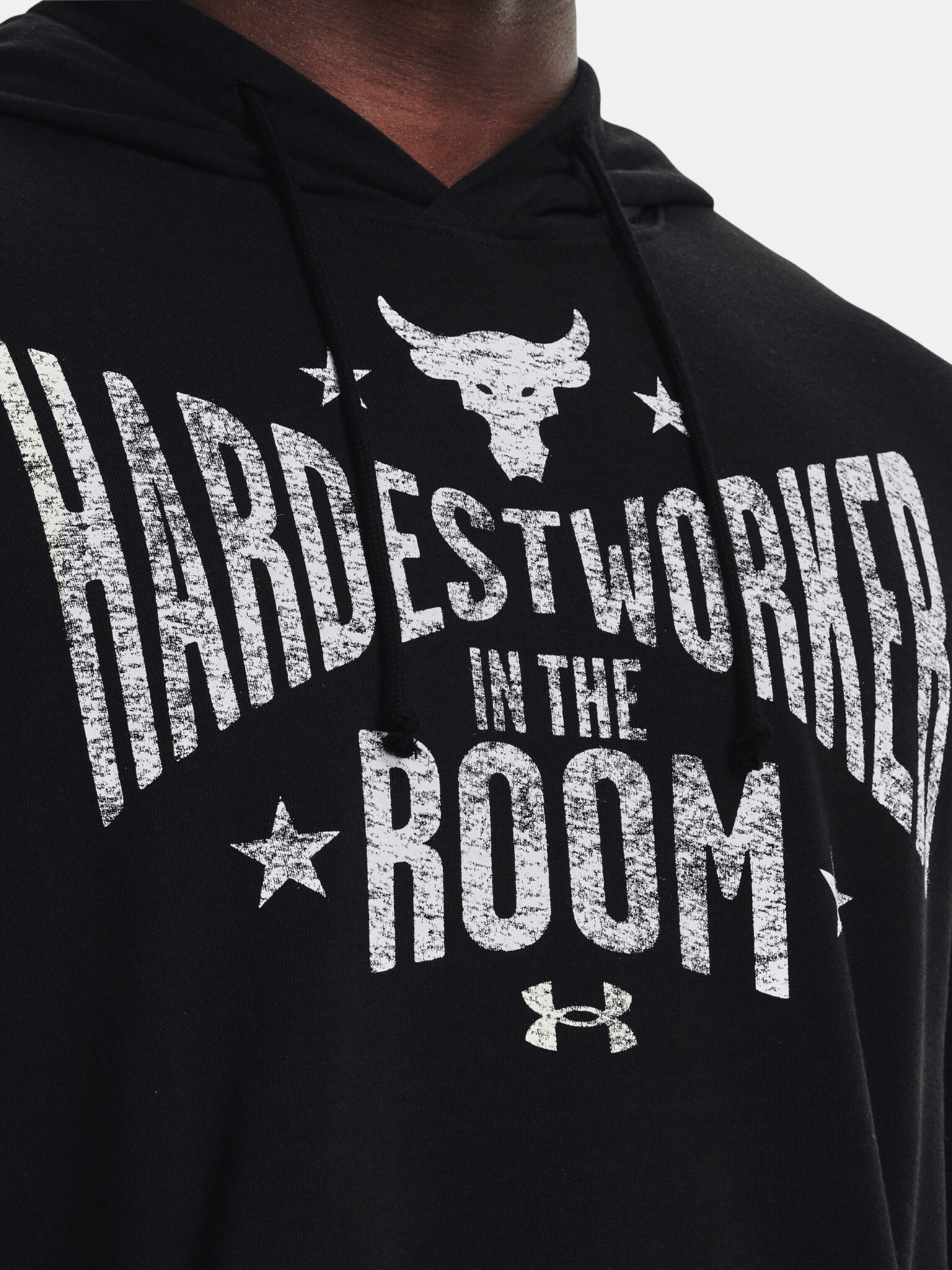 Under Armour UA Project Rock Terry Hoodie Hanorac Negru - Pled.ro