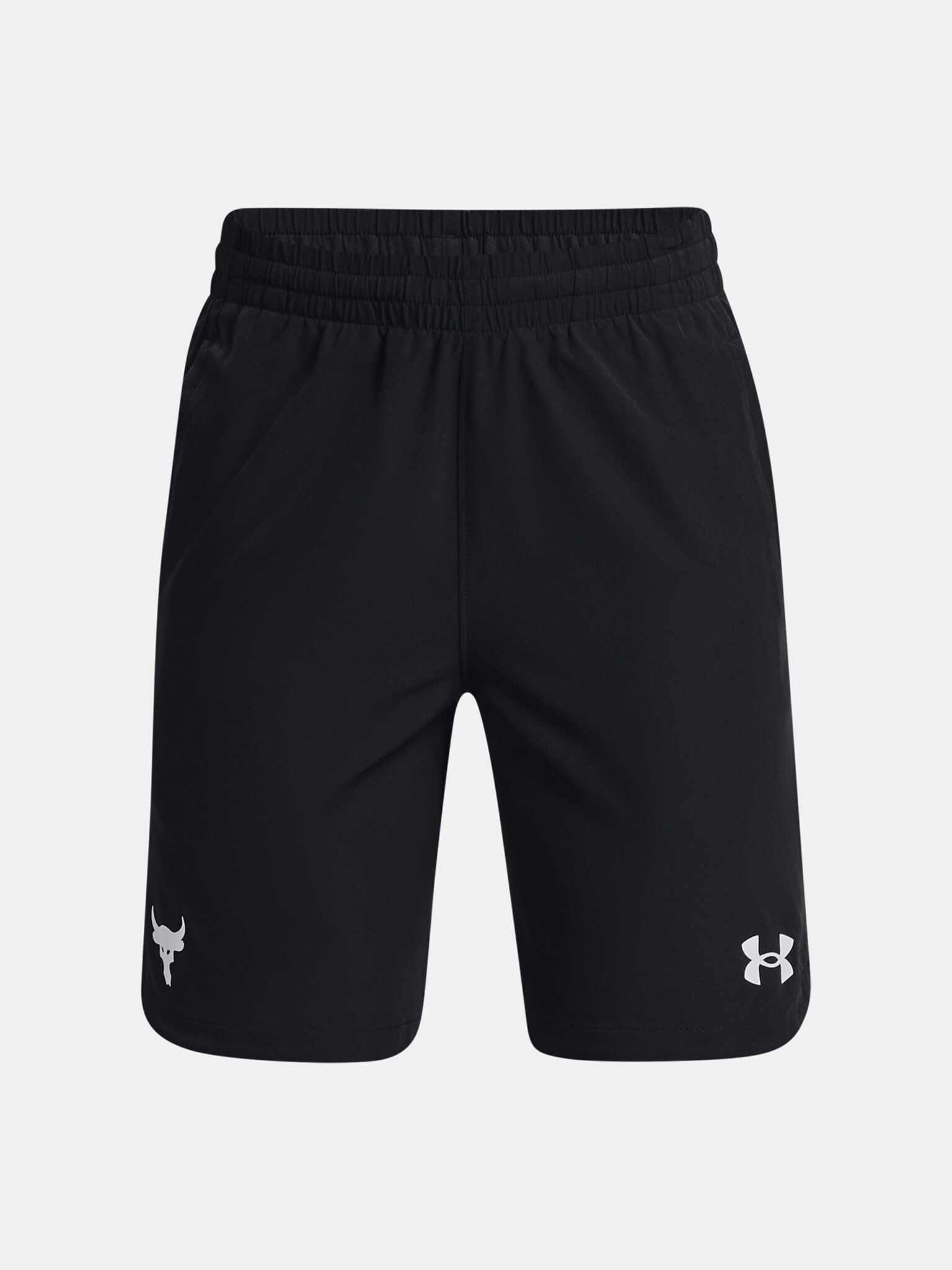 Under Armour UA Project Rock Woven Pantaloni scurţi pentru copii Negru - Pled.ro