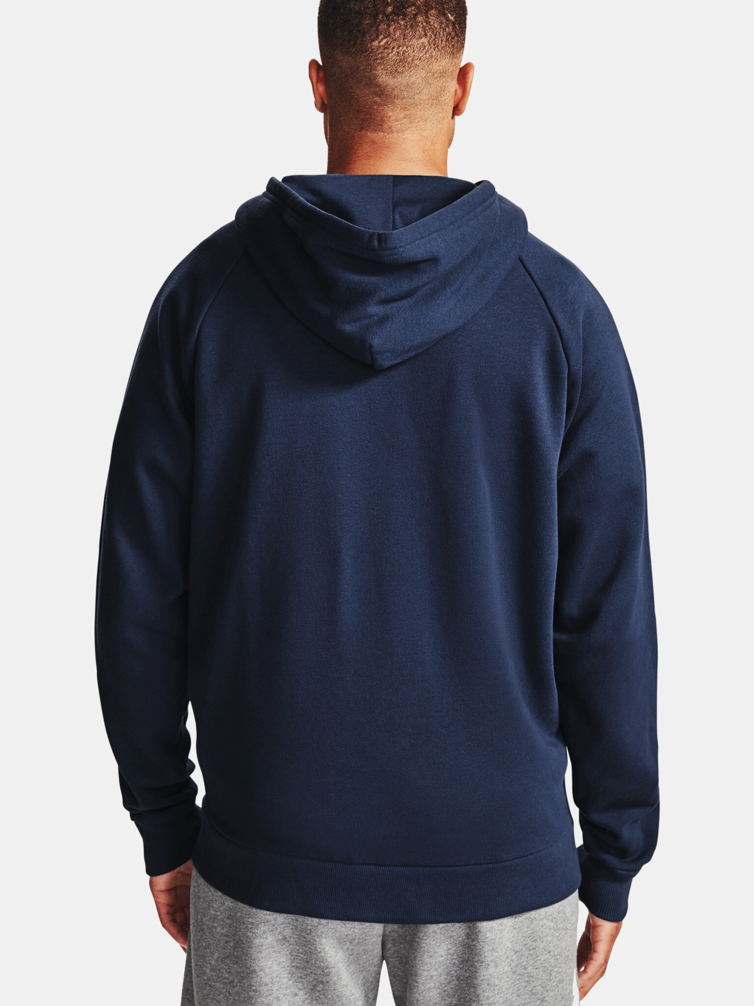 Under Armour UA Rival Cotton FZ Hoodie Hanorac Albastru - Pled.ro