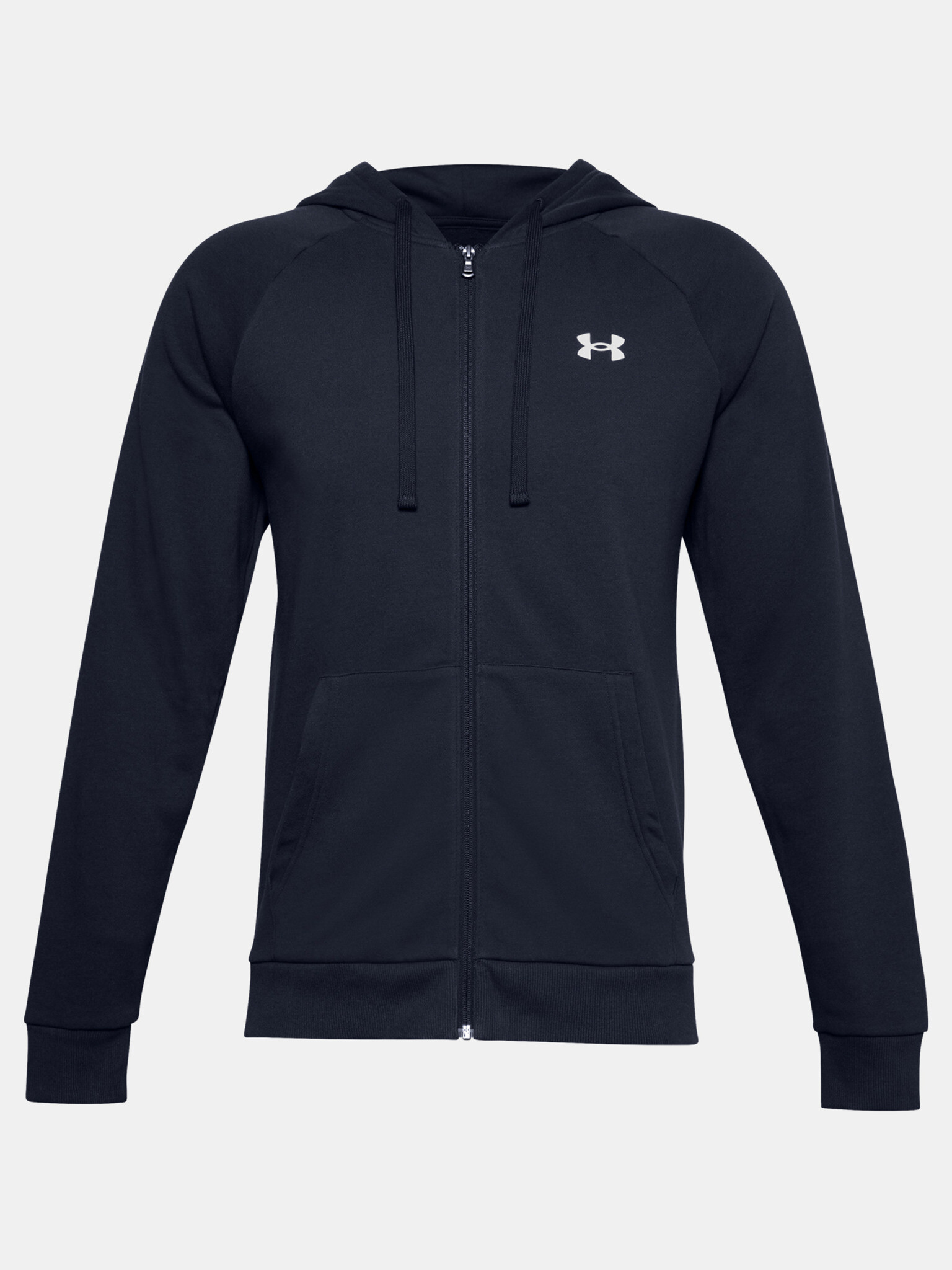 Under Armour UA Rival Cotton FZ Hoodie Hanorac Albastru - Pled.ro