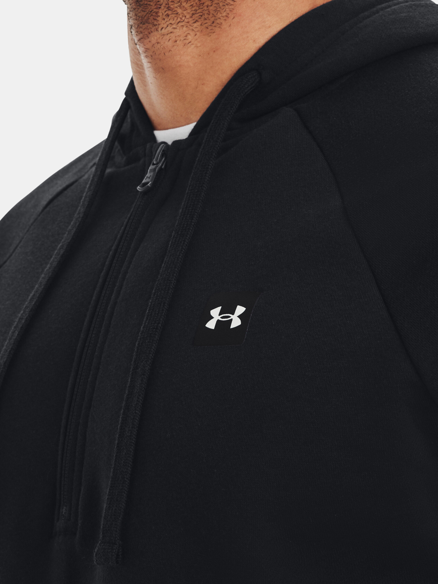 Under Armour UA Rival Fleece 1/2 Zip HD-BLK Hanorac Negru - Pled.ro