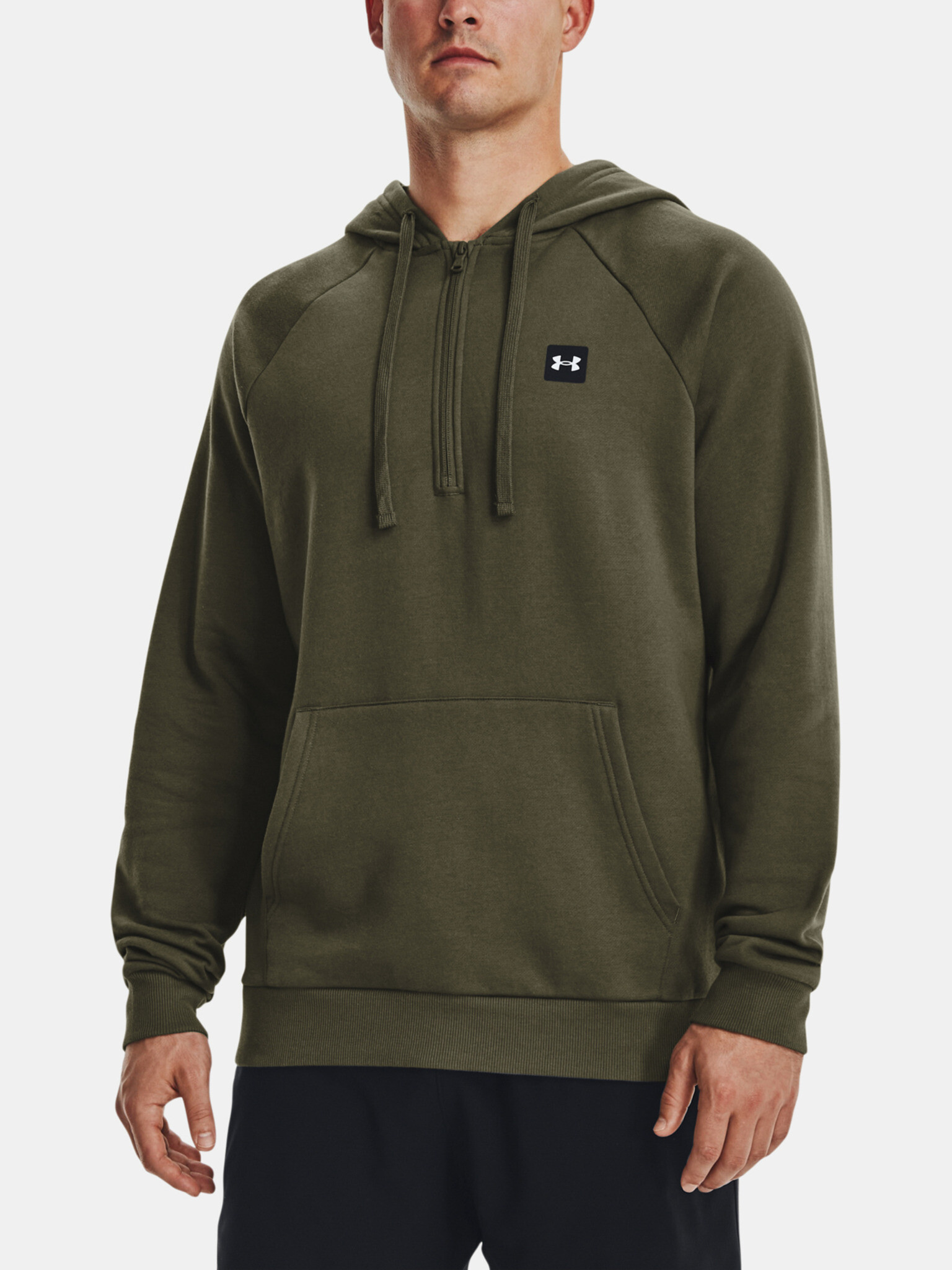 Under Armour UA Rival Fleece 1/2 Zip HD Hanorac Verde - Pled.ro