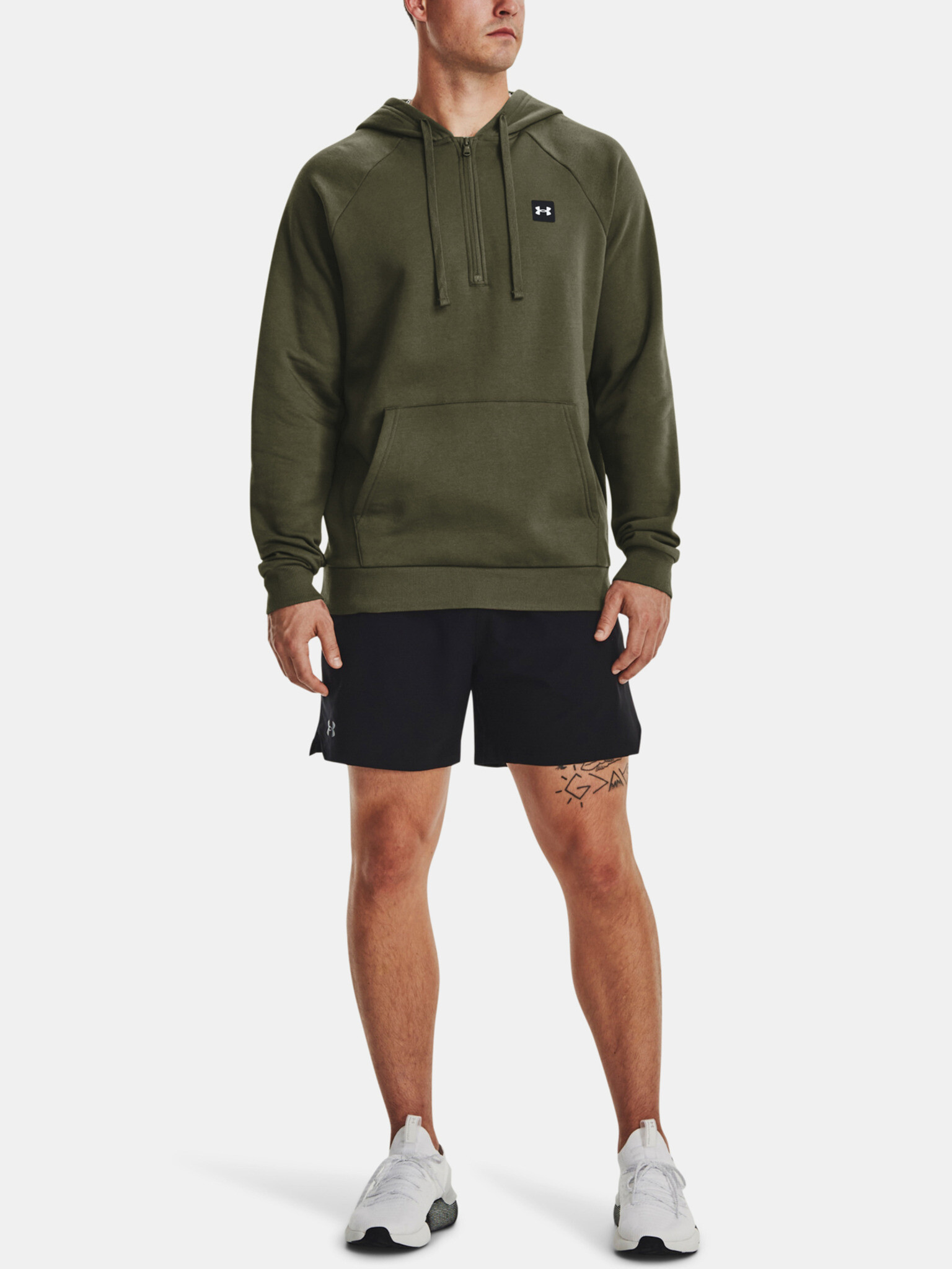 Under Armour UA Rival Fleece 1/2 Zip HD Hanorac Verde - Pled.ro