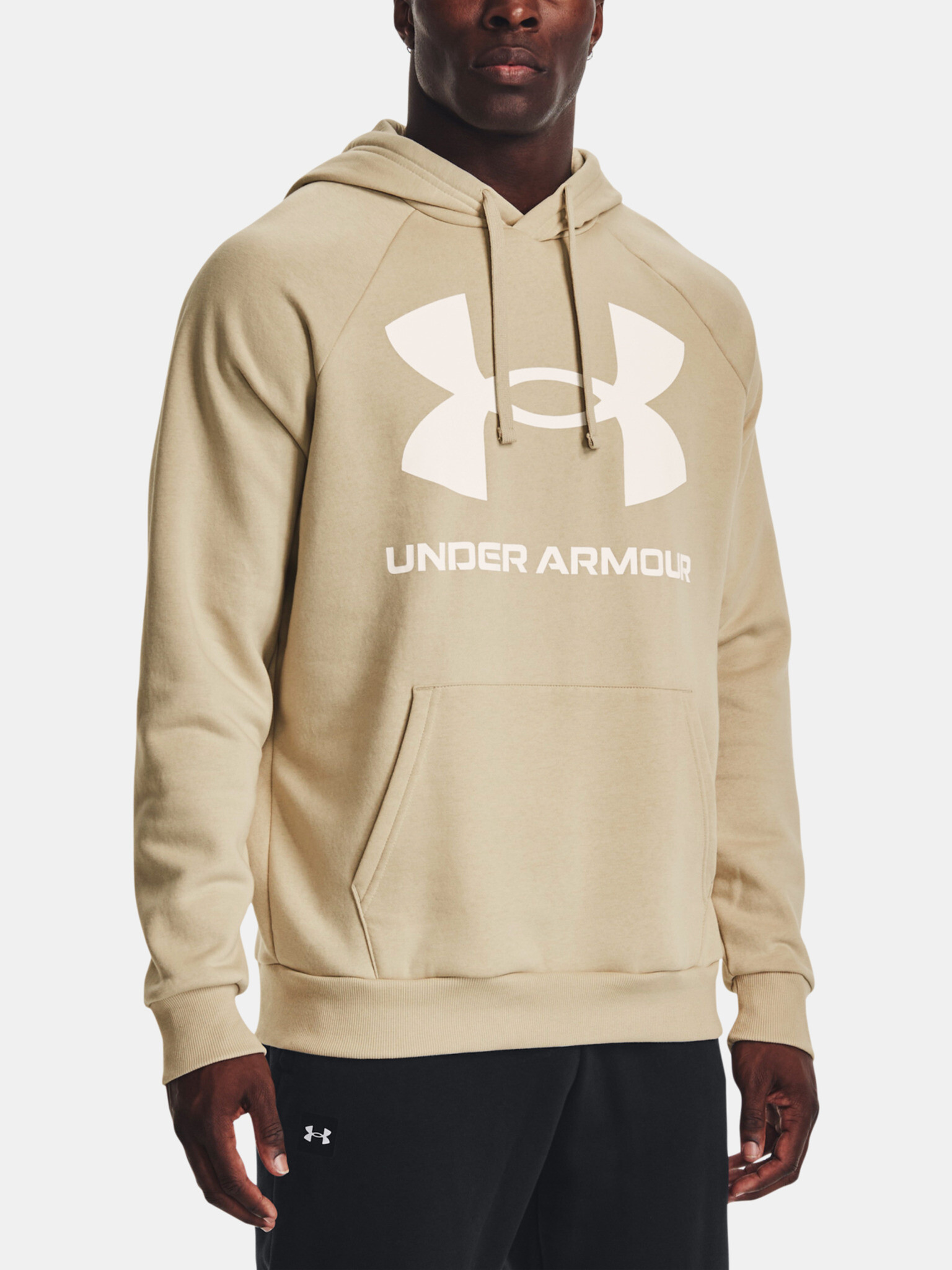 Under Armour UA Rival Fleece Big Logo HD-BRN Hanorac Maro - Pled.ro