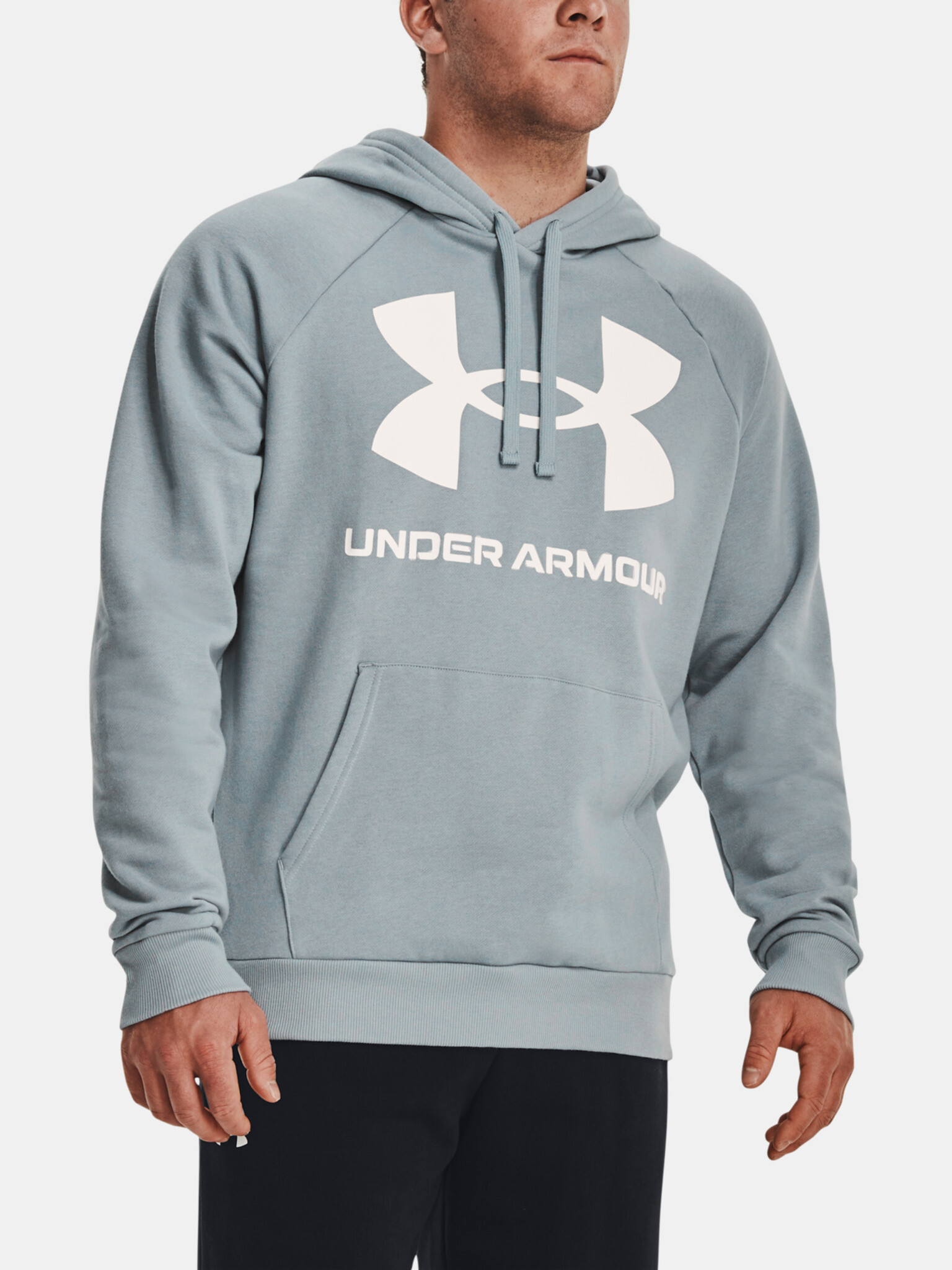 Under Armour UA Rival Fleece Big Logo HD Hanorac Albastru - Pled.ro