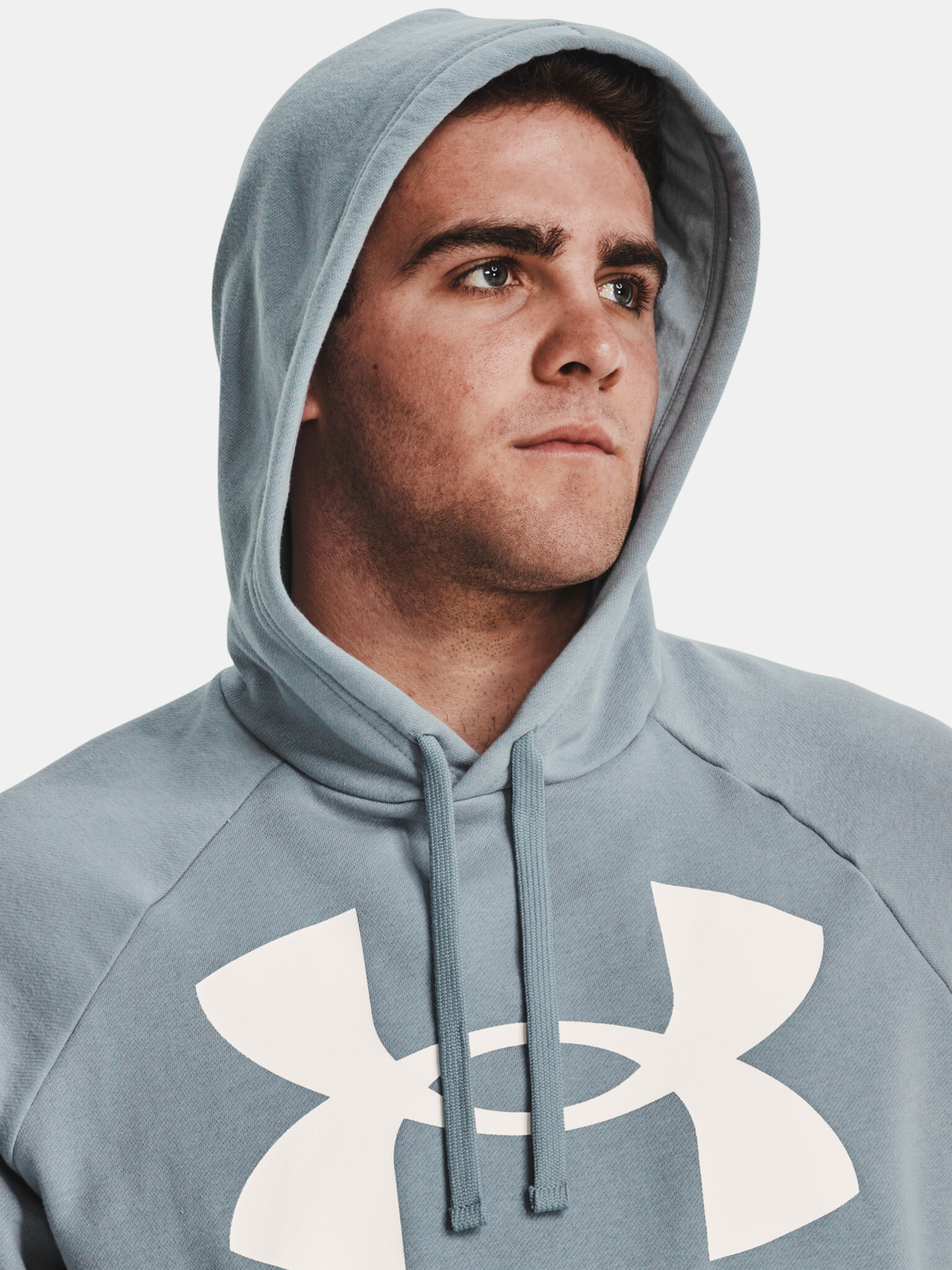 Under Armour UA Rival Fleece Big Logo HD Hanorac Albastru - Pled.ro