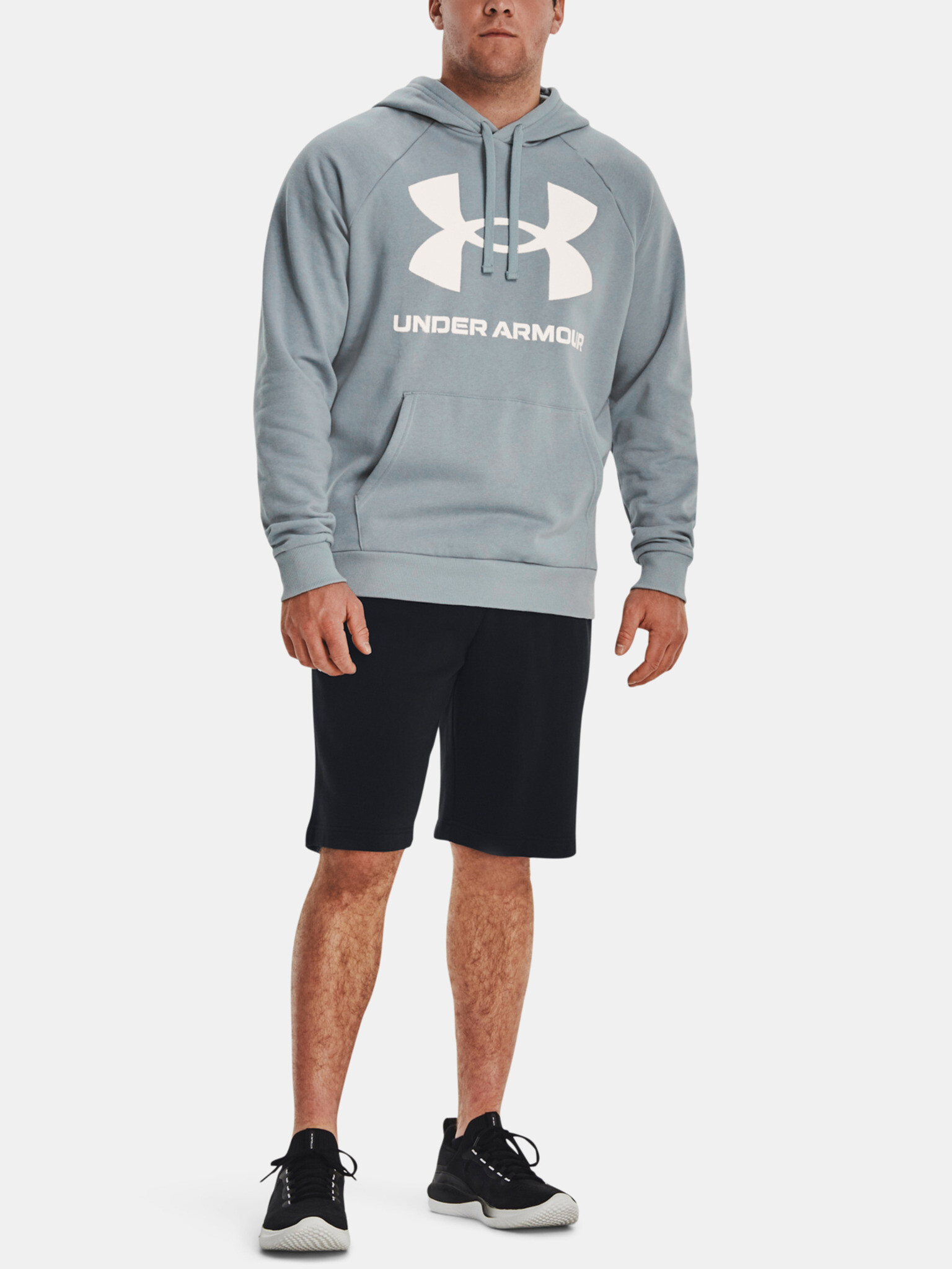 Under Armour UA Rival Fleece Big Logo HD Hanorac Albastru - Pled.ro