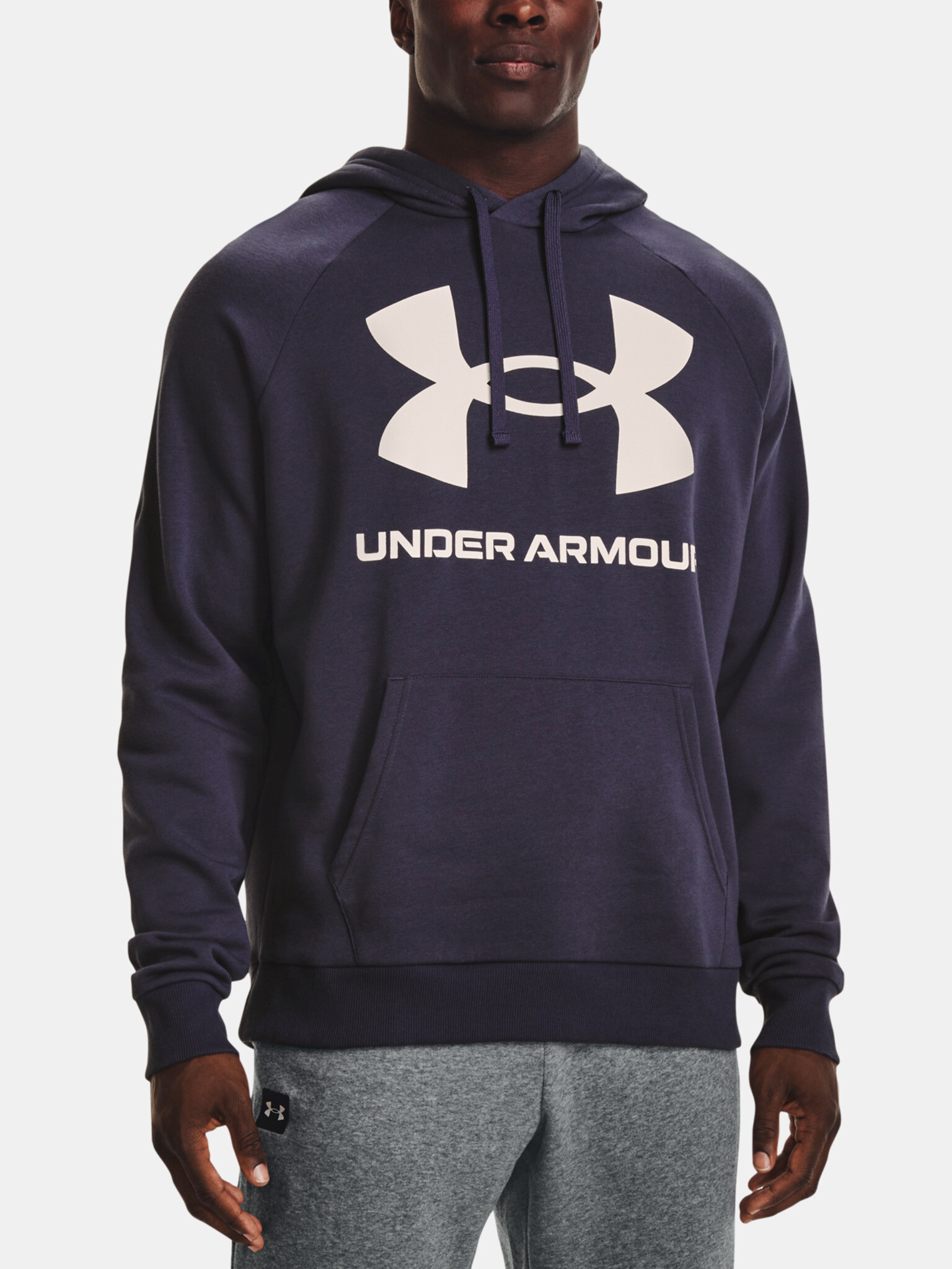 Under Armour UA Rival Fleece Big Logo HD Hanorac Gri - Pled.ro