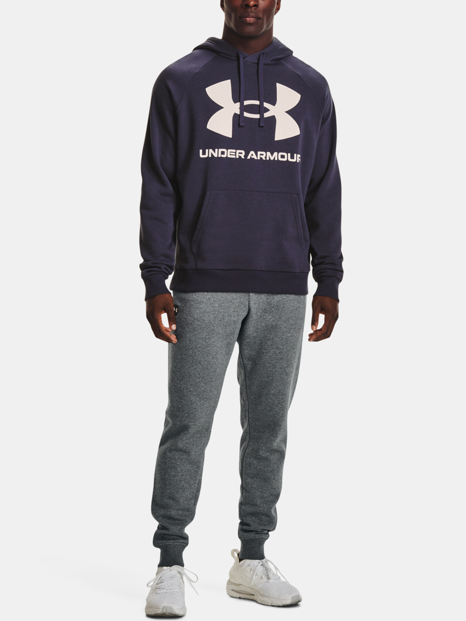 Under Armour UA Rival Fleece Big Logo HD Hanorac Gri - Pled.ro