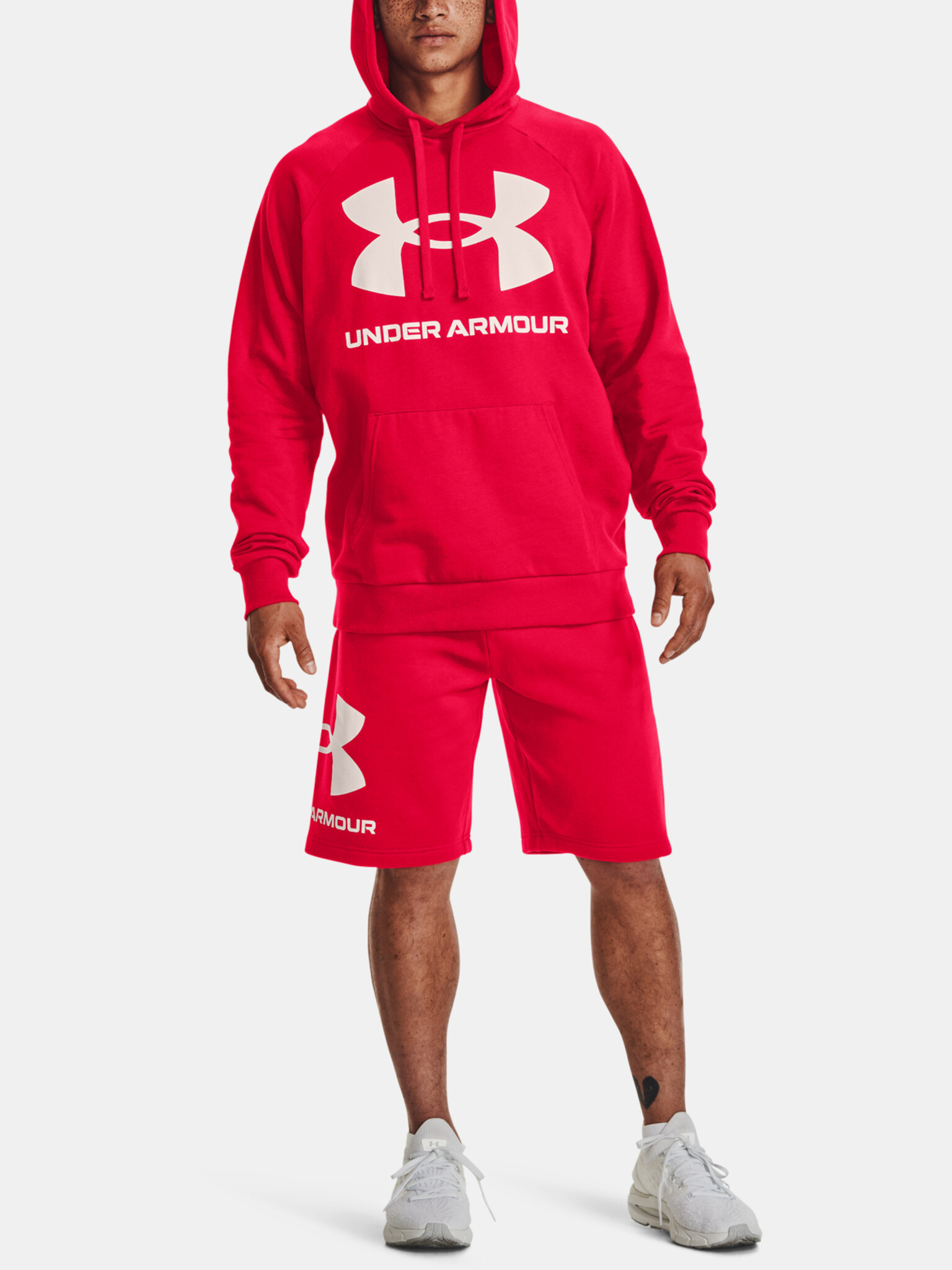 Under Armour UA Rival Fleece Big Logo HD Hanorac Roșu - Pled.ro