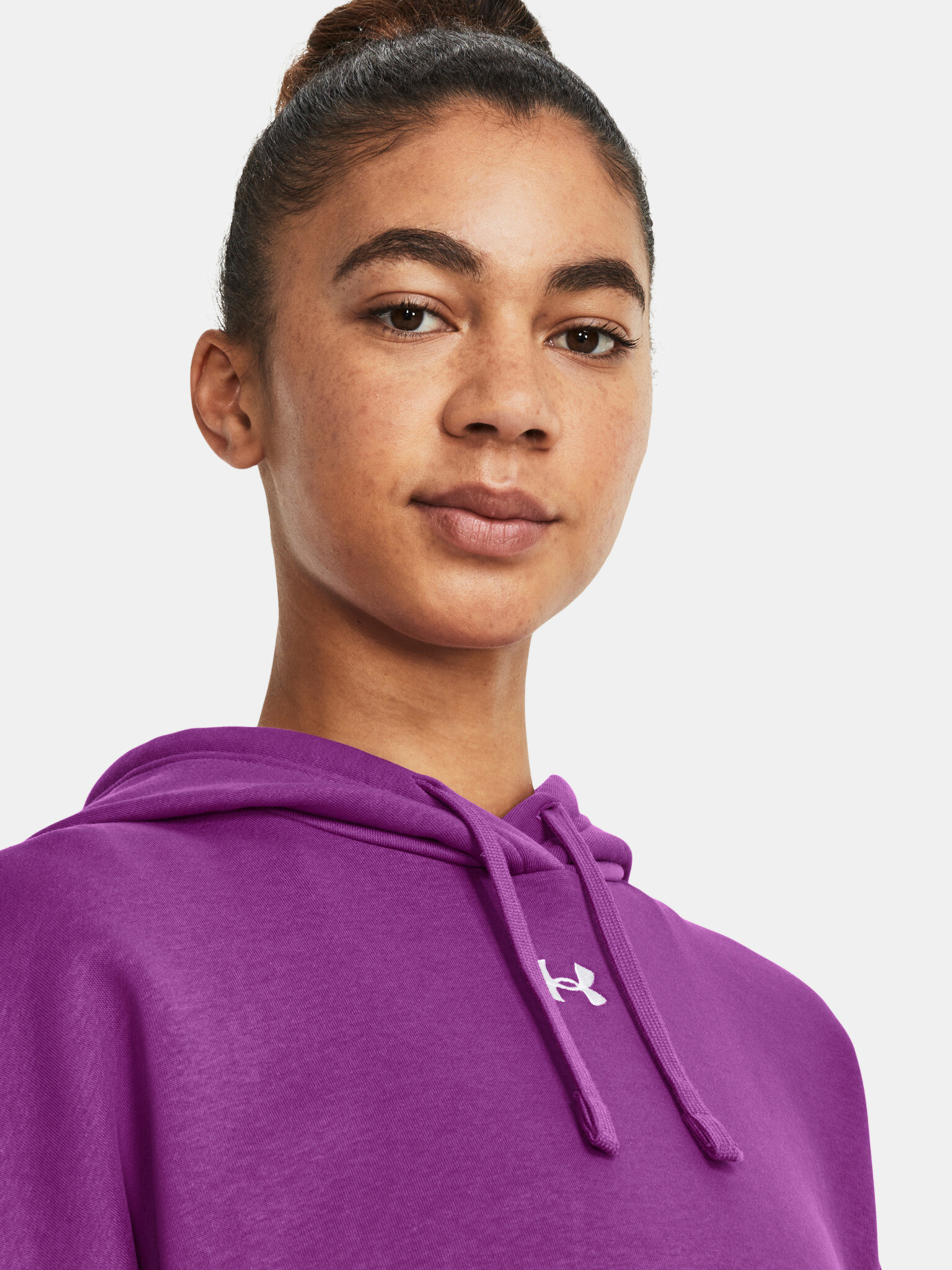 Under Armour UA Rival Fleece OS Hoodie Hanorac Violet - Pled.ro