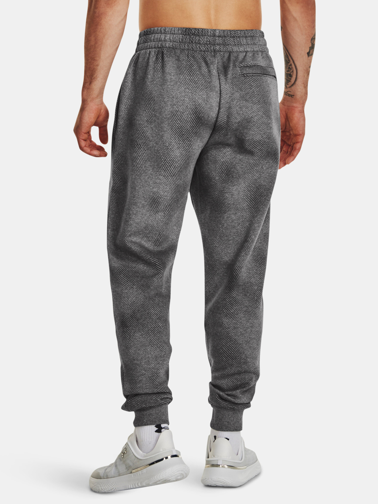 Under Armour UA Rival Fleece Printed Pantaloni de trening Gri - Pled.ro