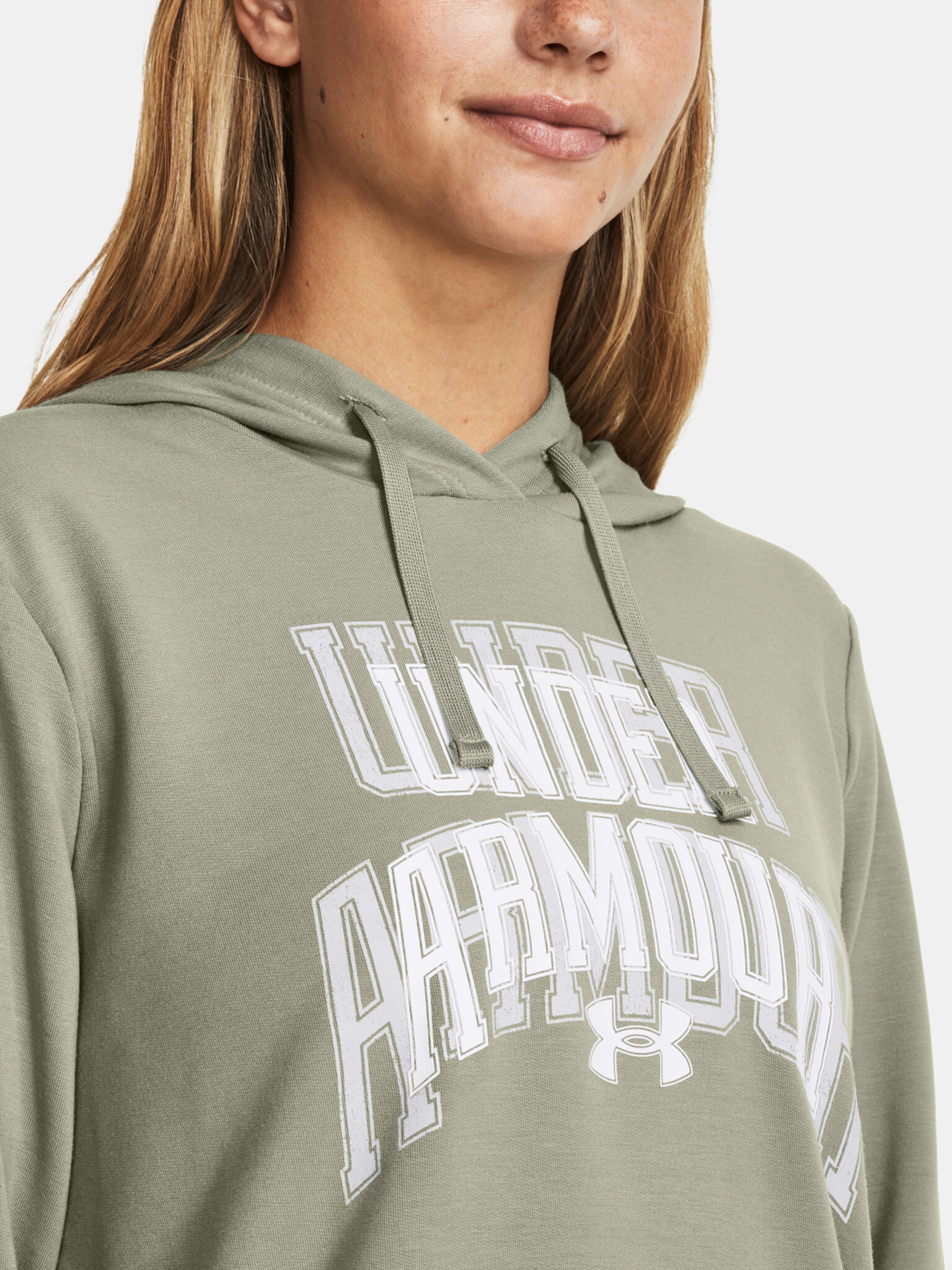 Under Armour UA Rival Terry Graphic Hdy Hanorac Verde - Pled.ro