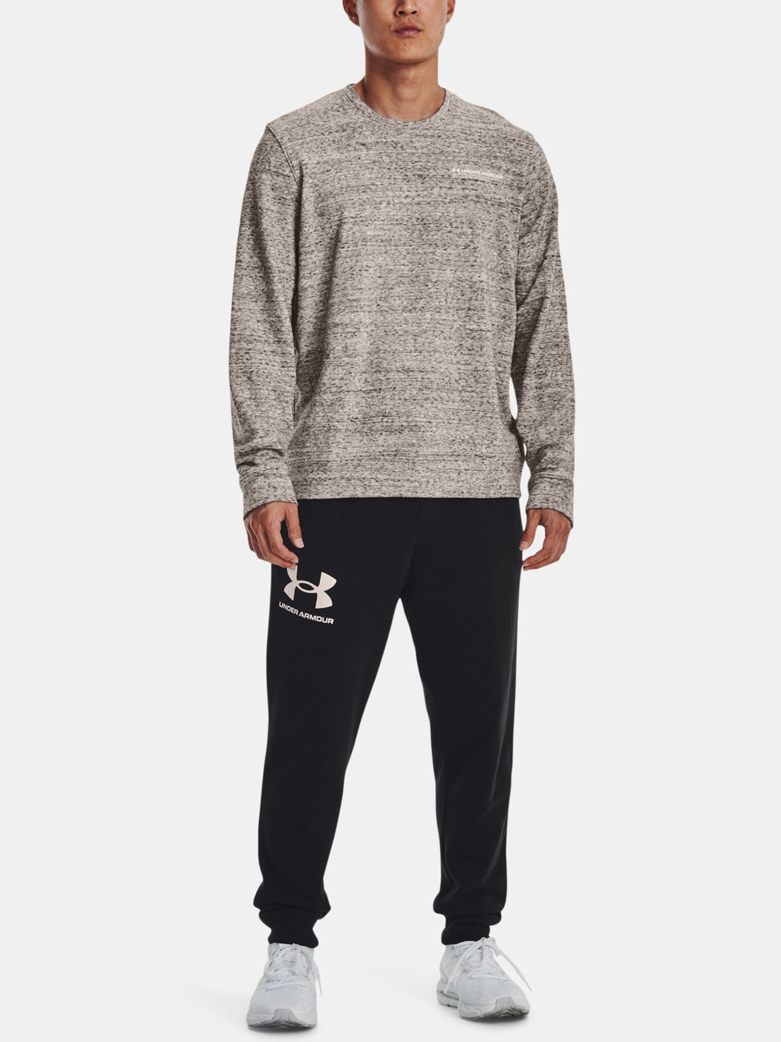 Under Armour UA Rival Terry Logo Crew Hanorac Gri - Pled.ro