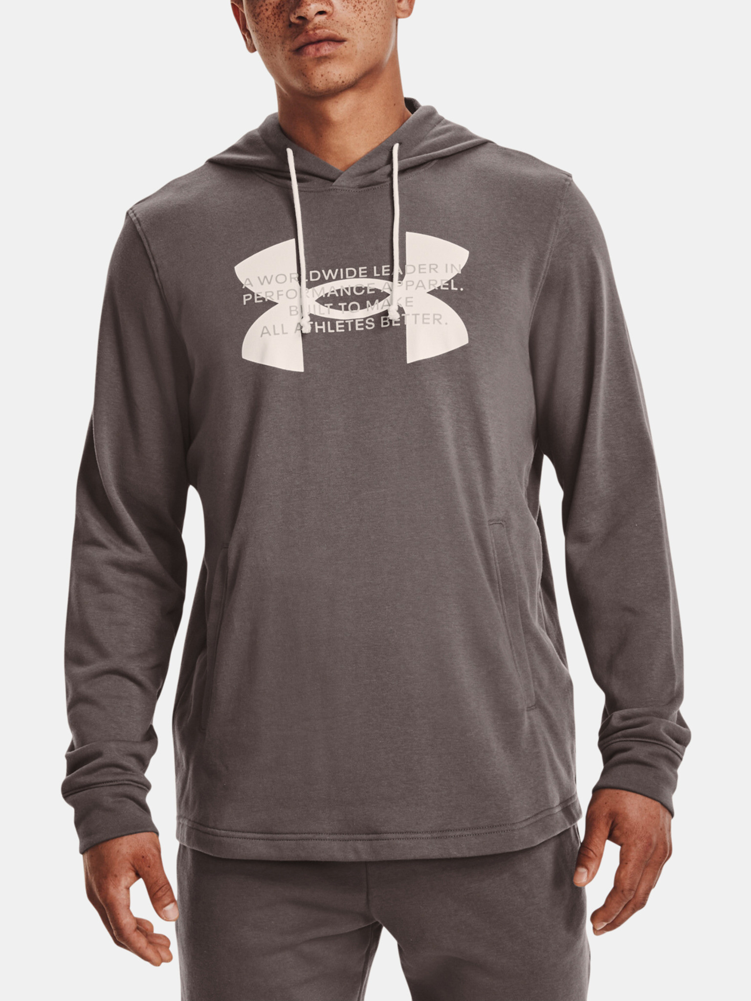 Under Armour UA Rival Terry Logo Hoodie Hanorac Maro - Pled.ro