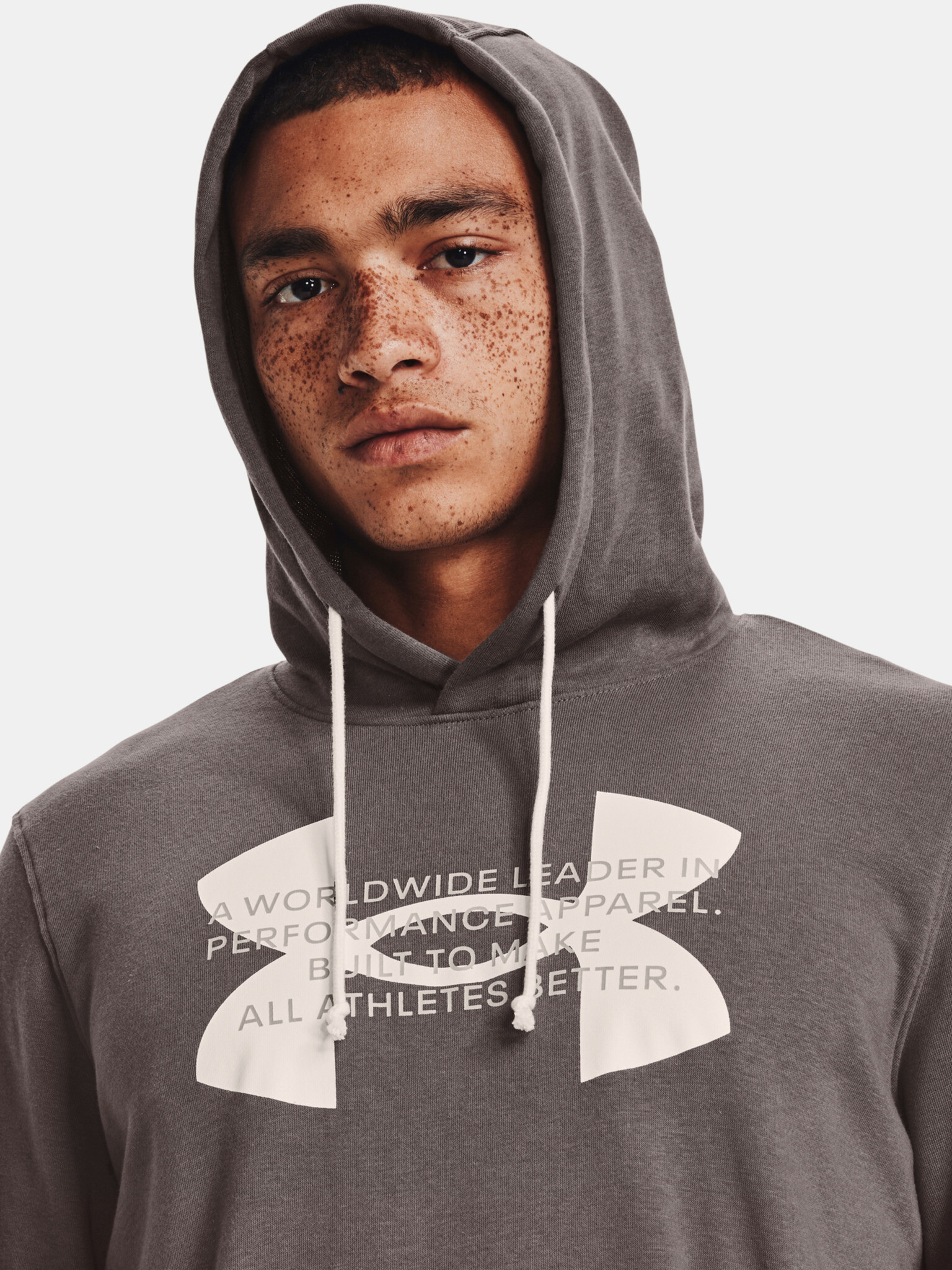 Under Armour UA Rival Terry Logo Hoodie Hanorac Maro - Pled.ro