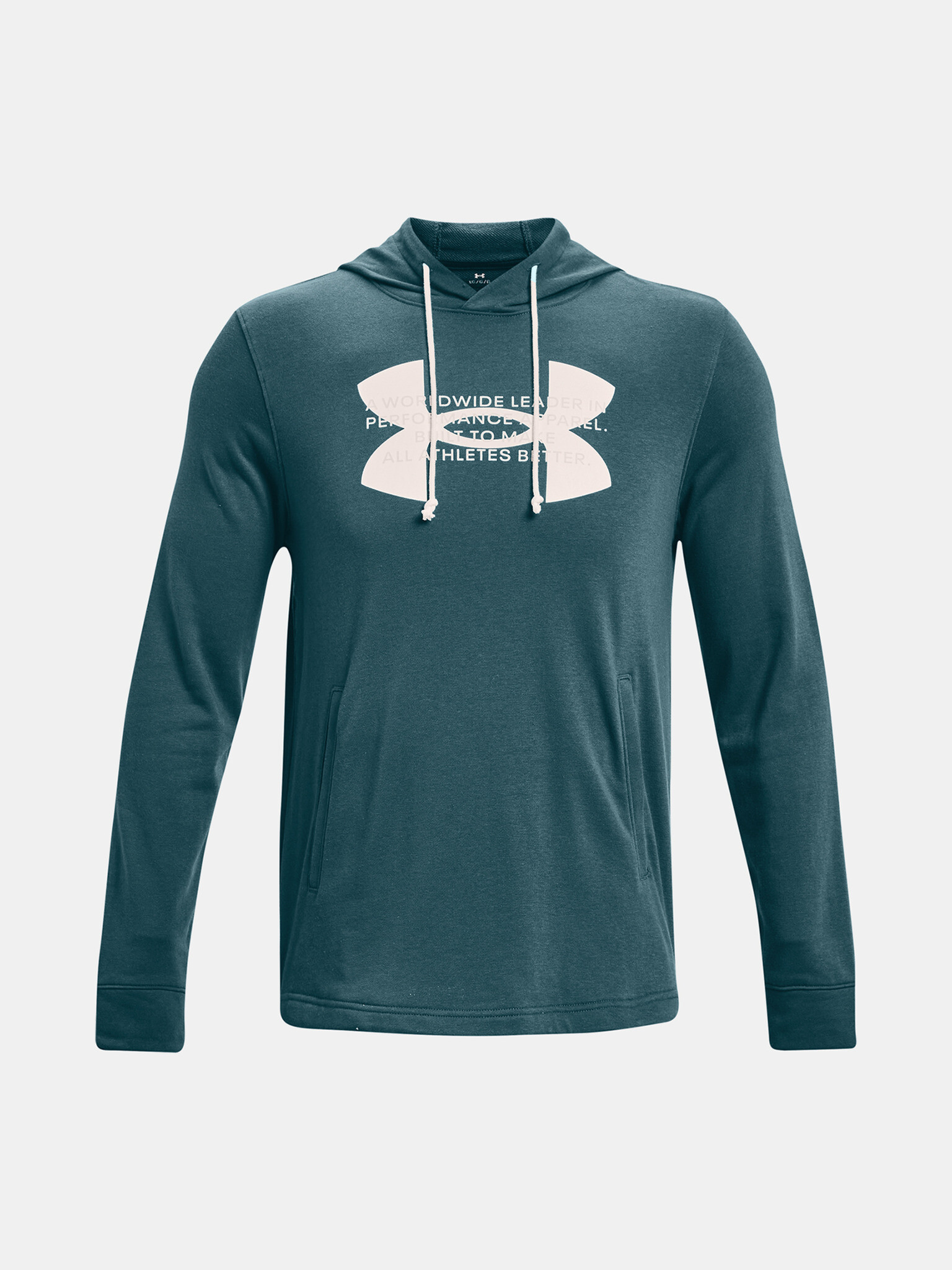 Under Armour UA Rival Terry Logo Hoodie Hanorac Verde - Pled.ro