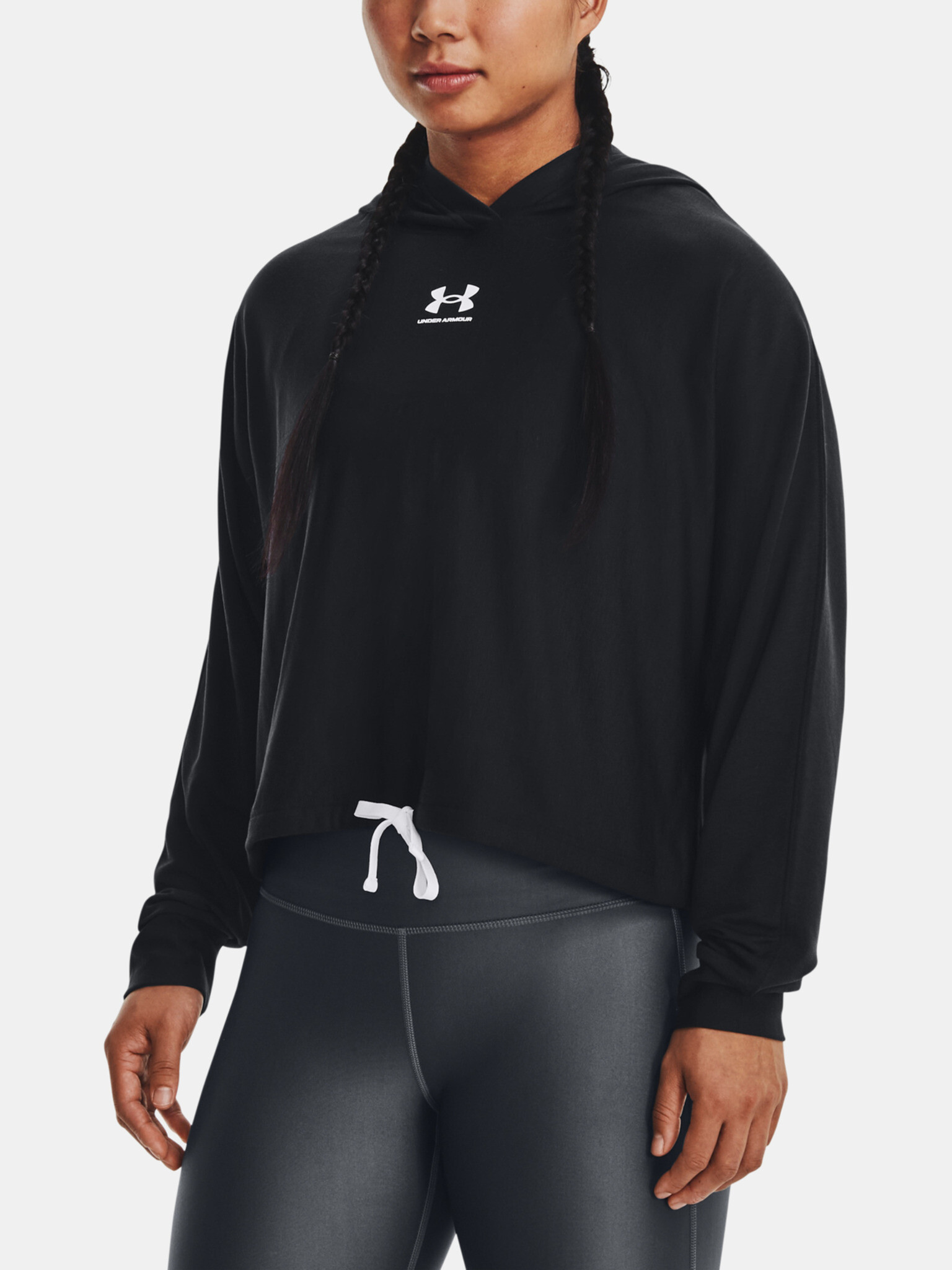 Under Armour UA Rival Terry Oversized HD Hanorac Negru - Pled.ro