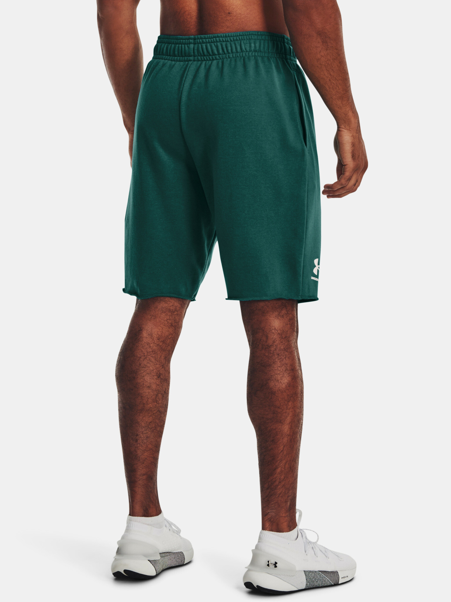 Under Armour UA Rival Terry Pantaloni scurți Verde - Pled.ro