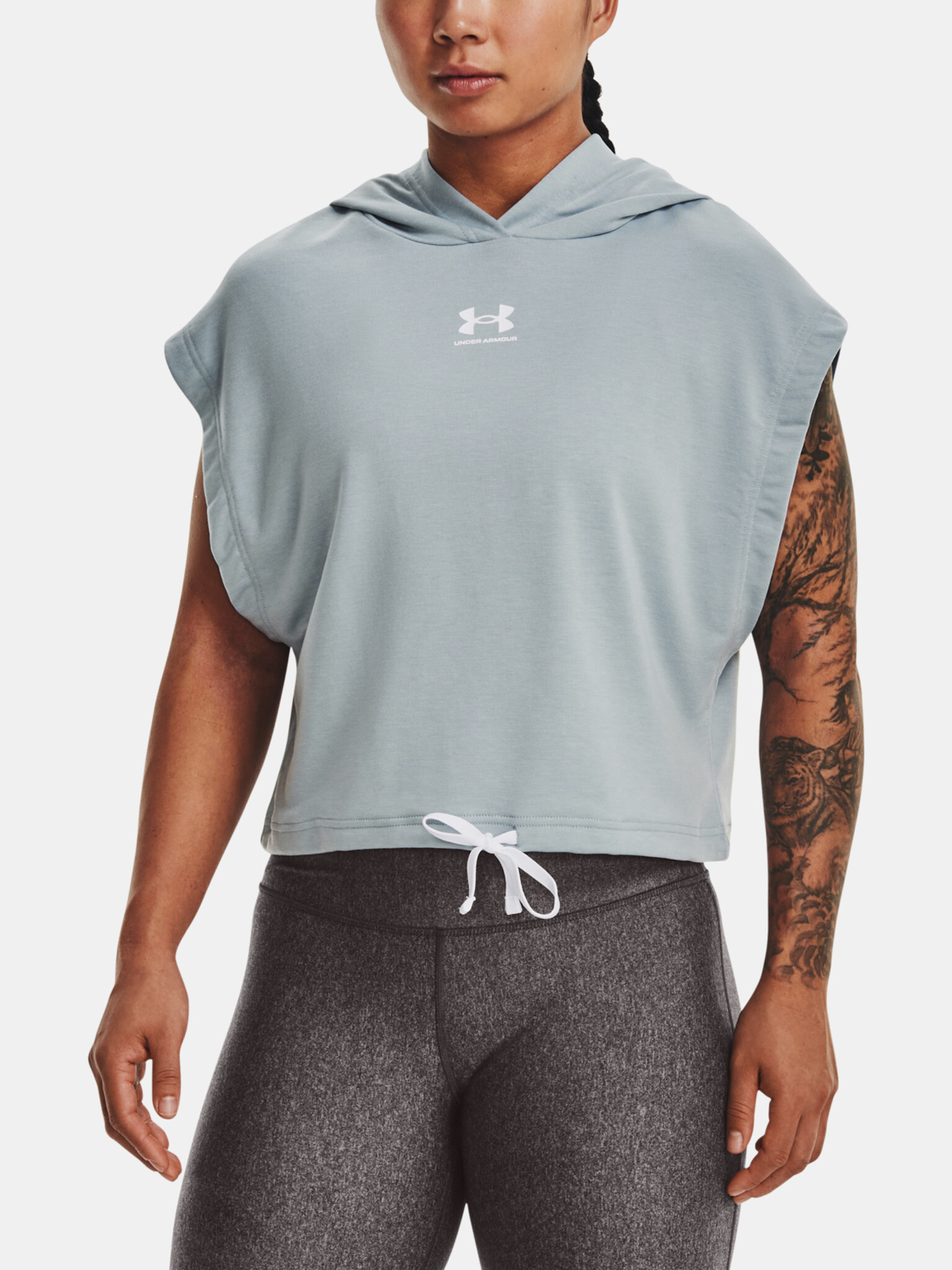 Under Armour UA Rival Terry SS Hoodie Hanorac Albastru - Pled.ro