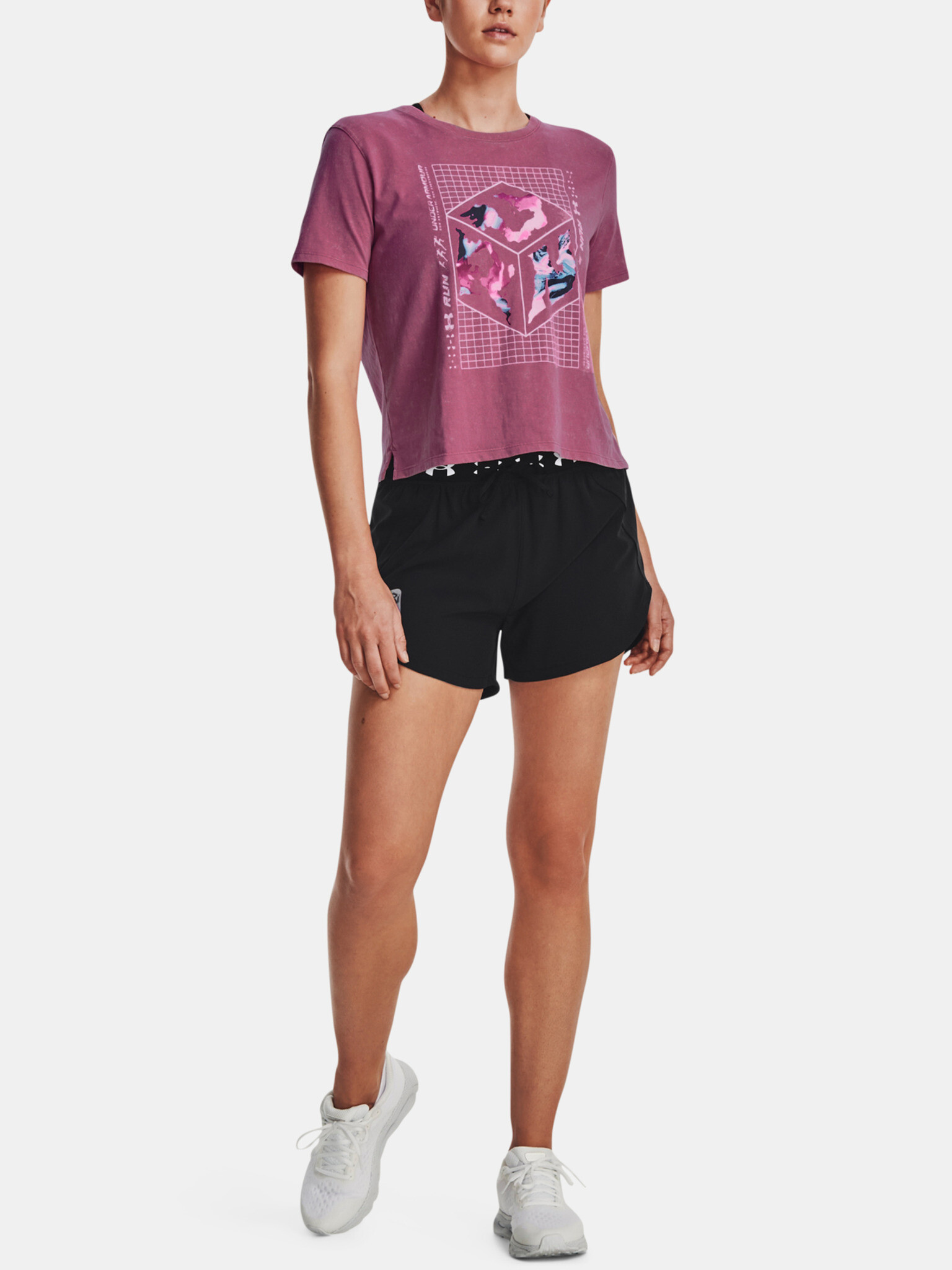 Under Armour UA Run Anywhere SS Tricou Roz - Pled.ro