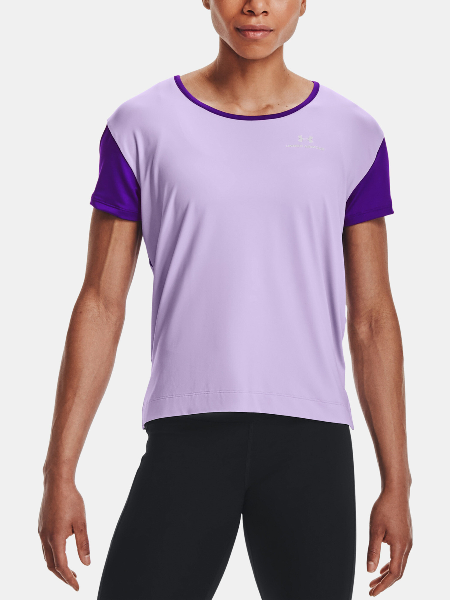 Under Armour UA Rush Energy Novelty SS Tricou Violet - Pled.ro