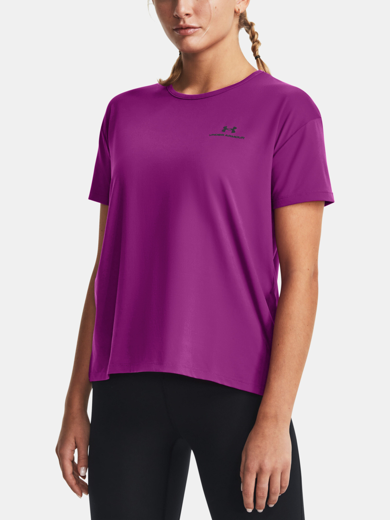 Under Armour UA Rush Energy SS 2.0 Tricou Violet - Pled.ro