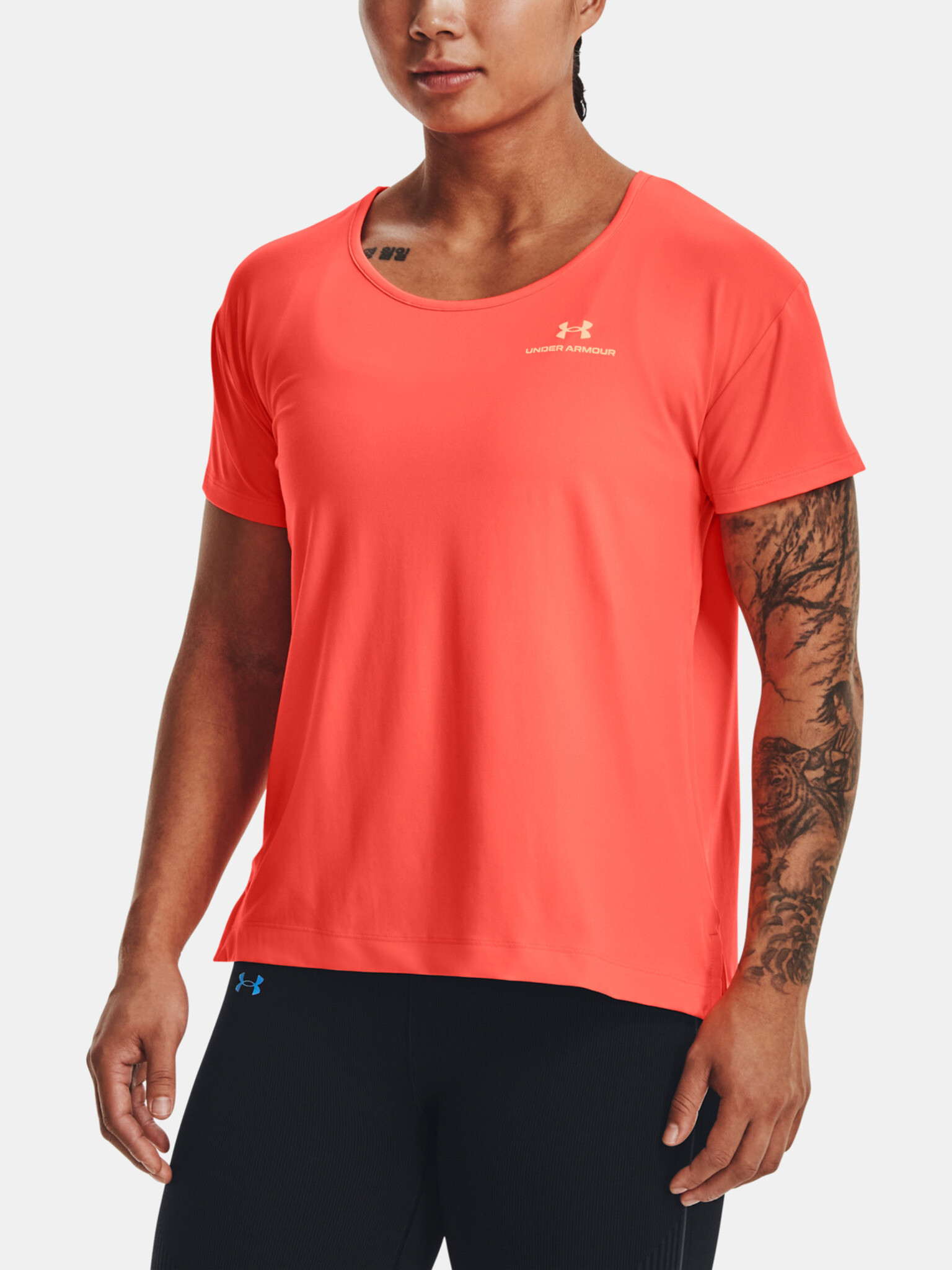 Under Armour UA Rush Energy SS Tricou Portocaliu - Pled.ro