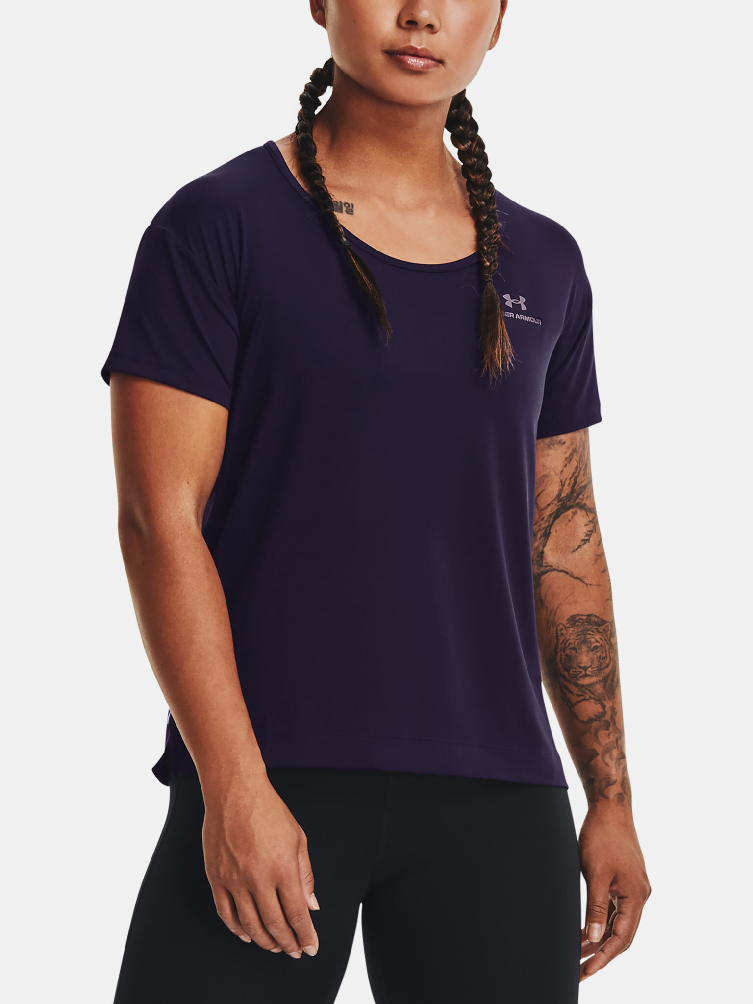 Under Armour UA Rush Energy SS Tricou Violet - Pled.ro