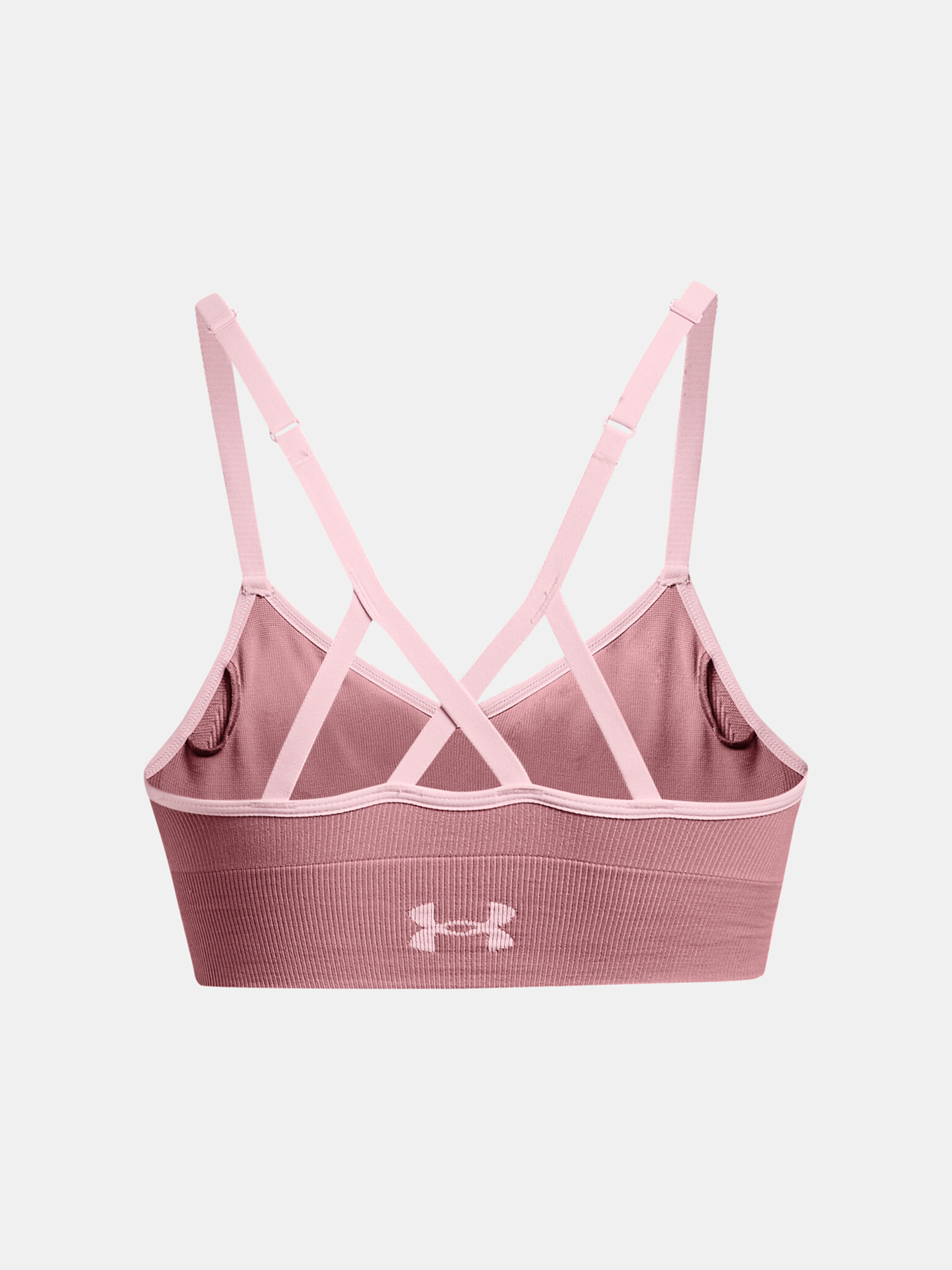 Under Armour UA Seamless Low Long Rib Sport Sutien Roz - Pled.ro