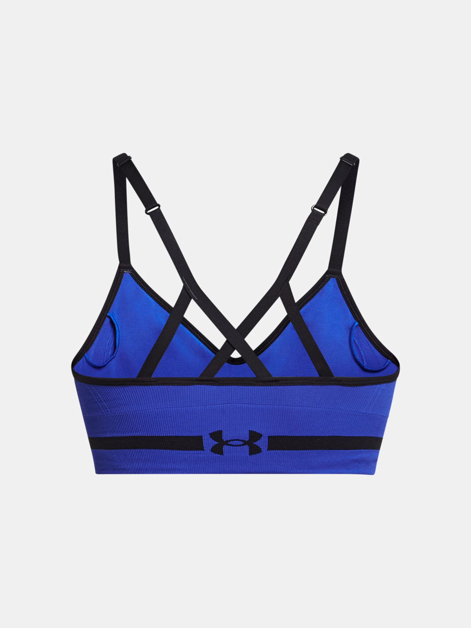 Under Armour UA Seamless Low Long Sport Sutien Albastru - Pled.ro