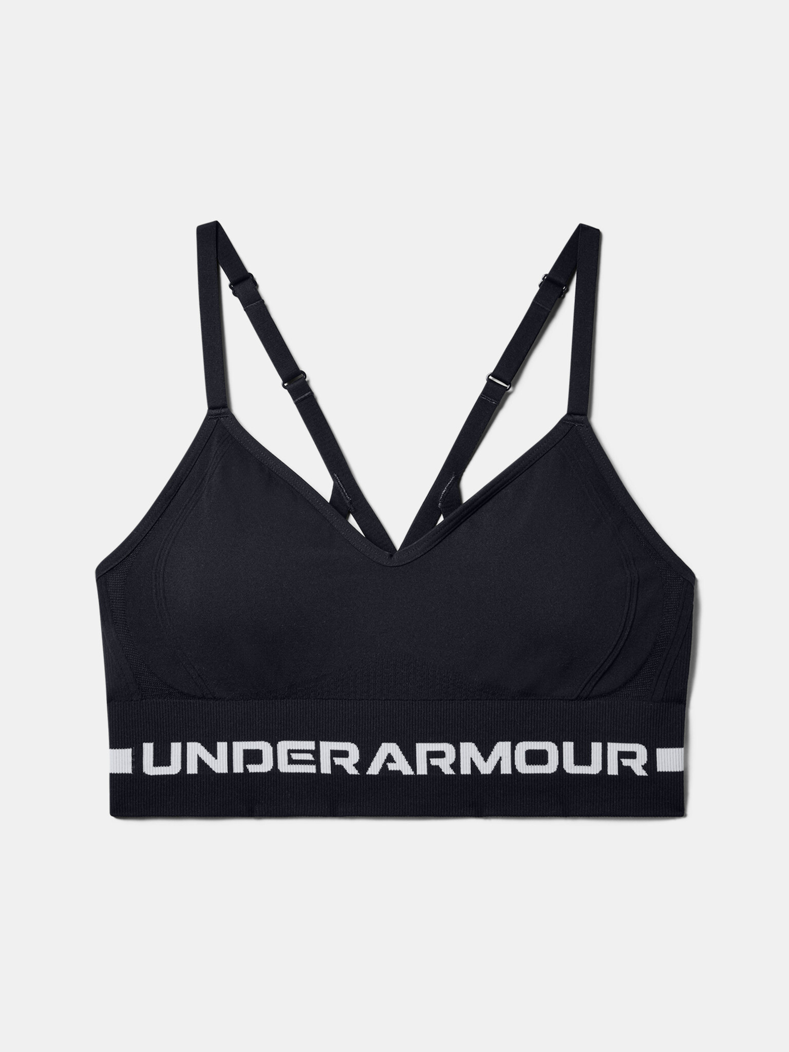 Under Armour UA Seamless Low Long Sport Sutien Negru - Pled.ro