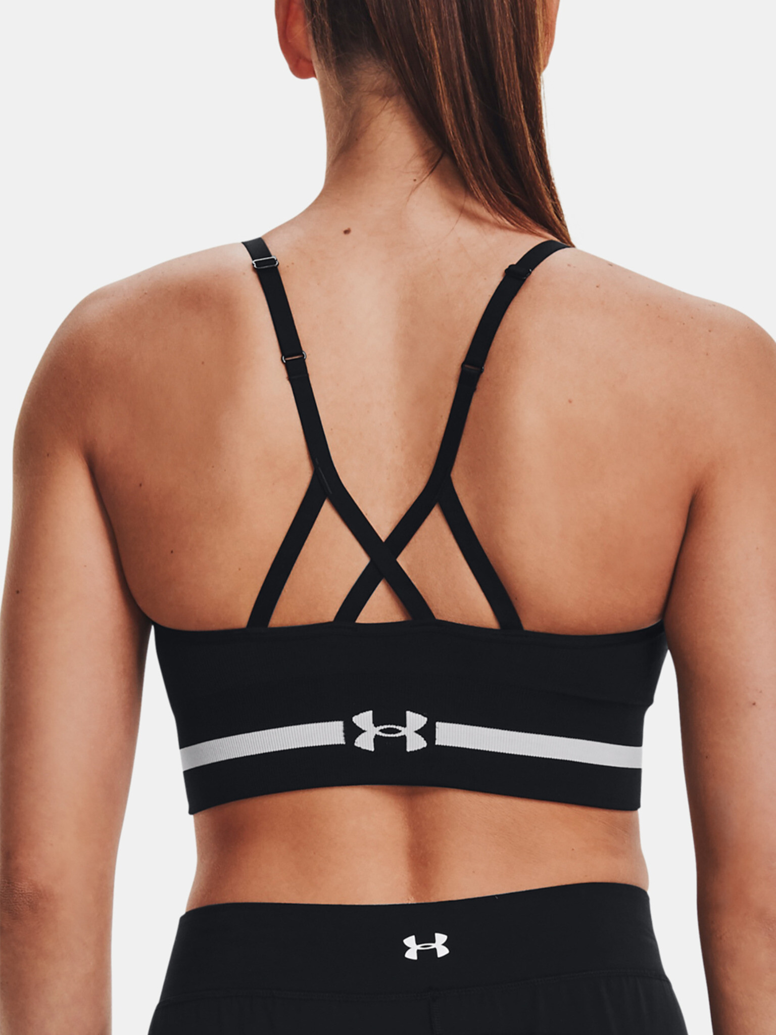 Under Armour UA Seamless Low Long Sport Sutien Negru - Pled.ro