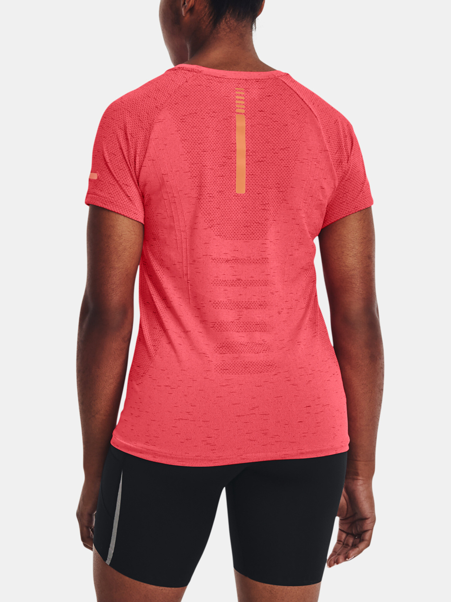 Under Armour UA Seamless Run SS Tricou Roz - Pled.ro